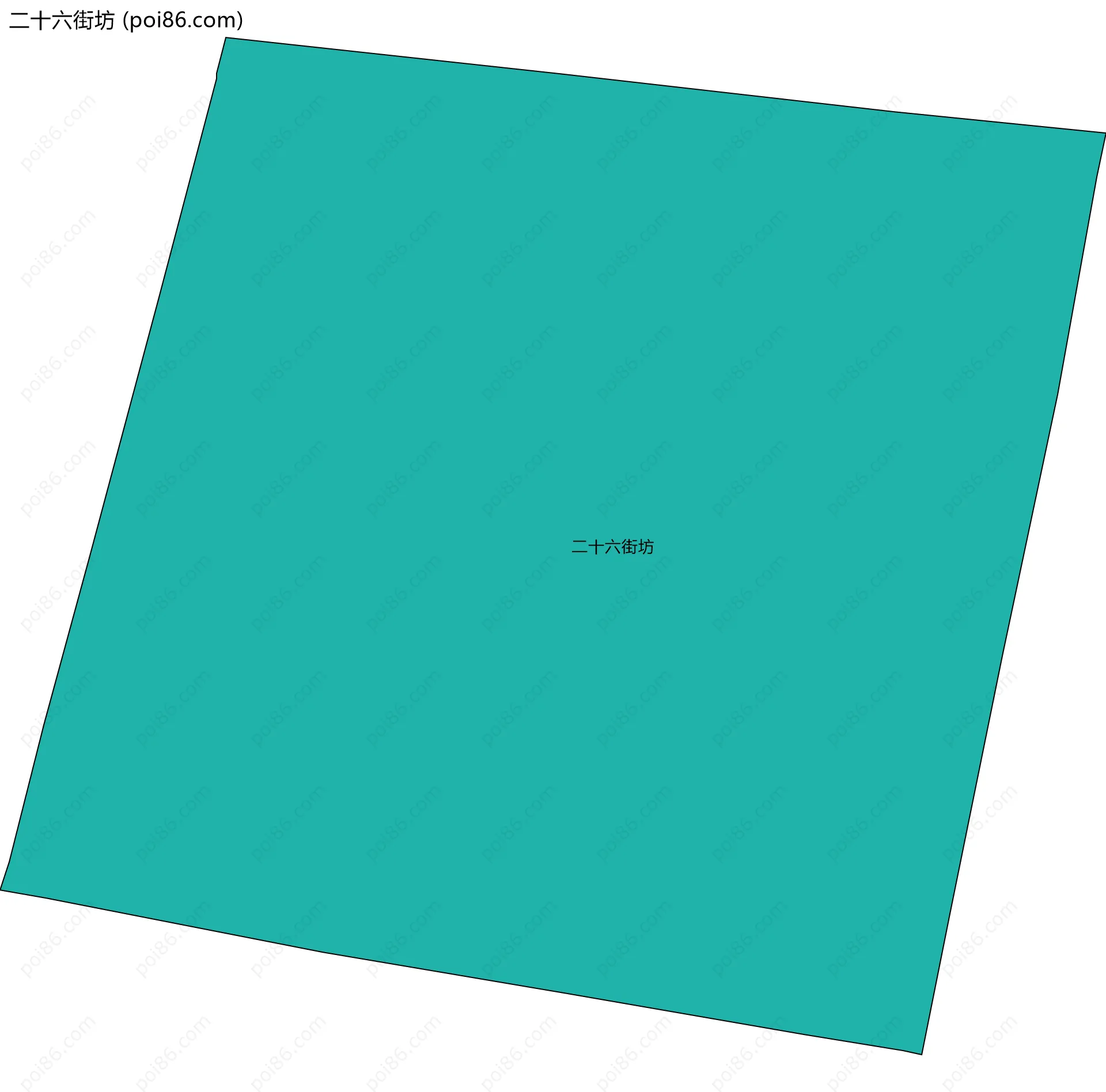 二十六街坊边界地图