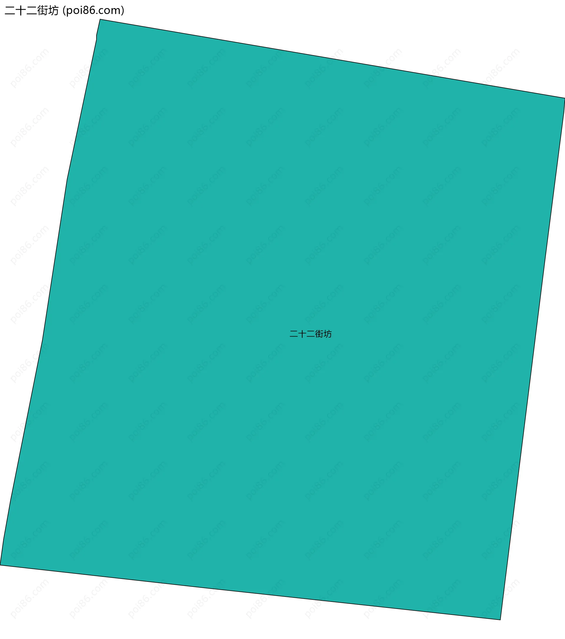 二十二街坊边界地图