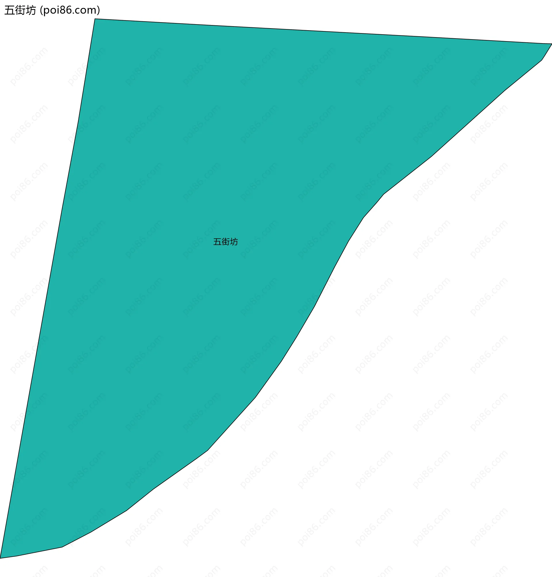 五街坊边界地图