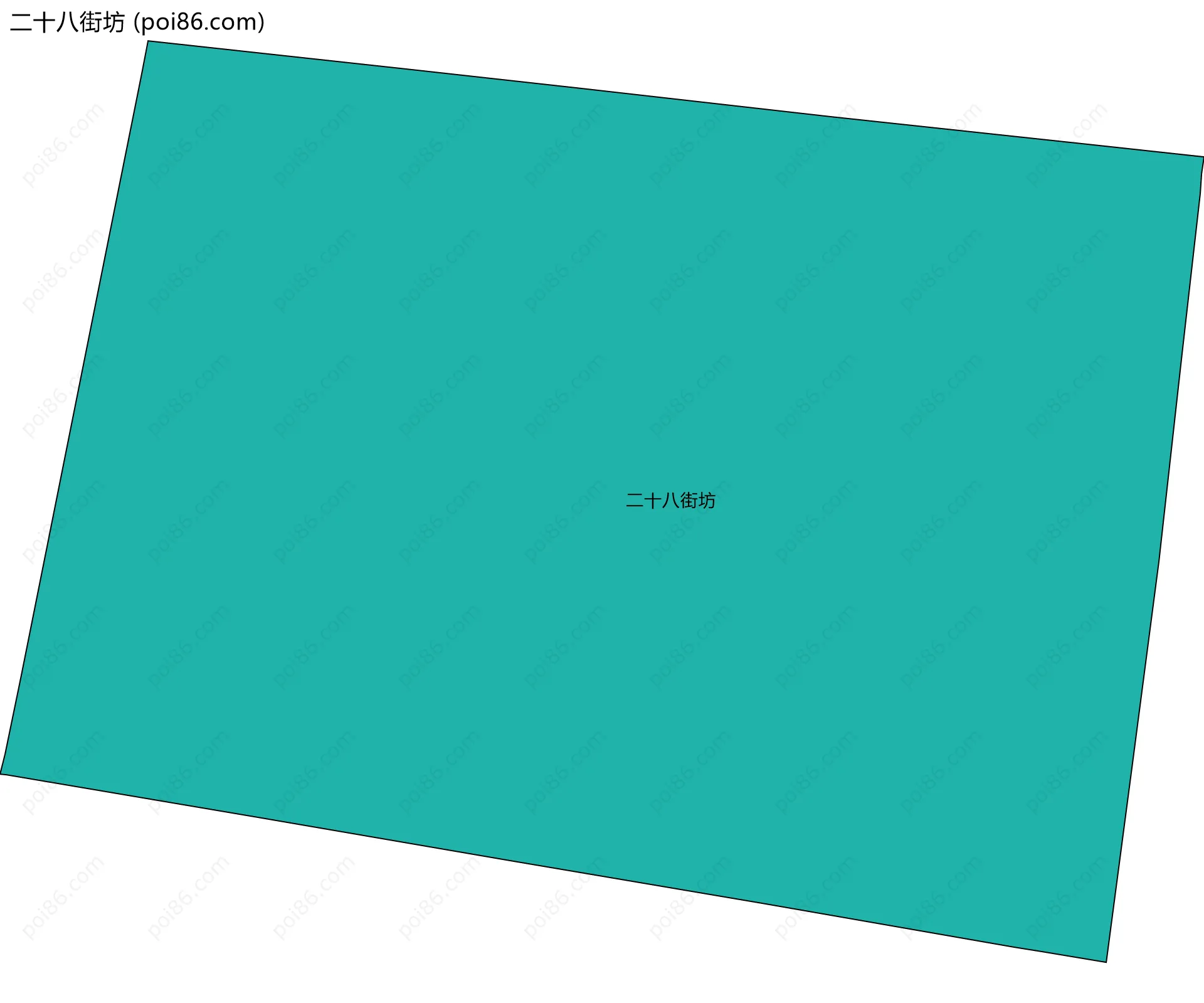 二十八街坊边界地图