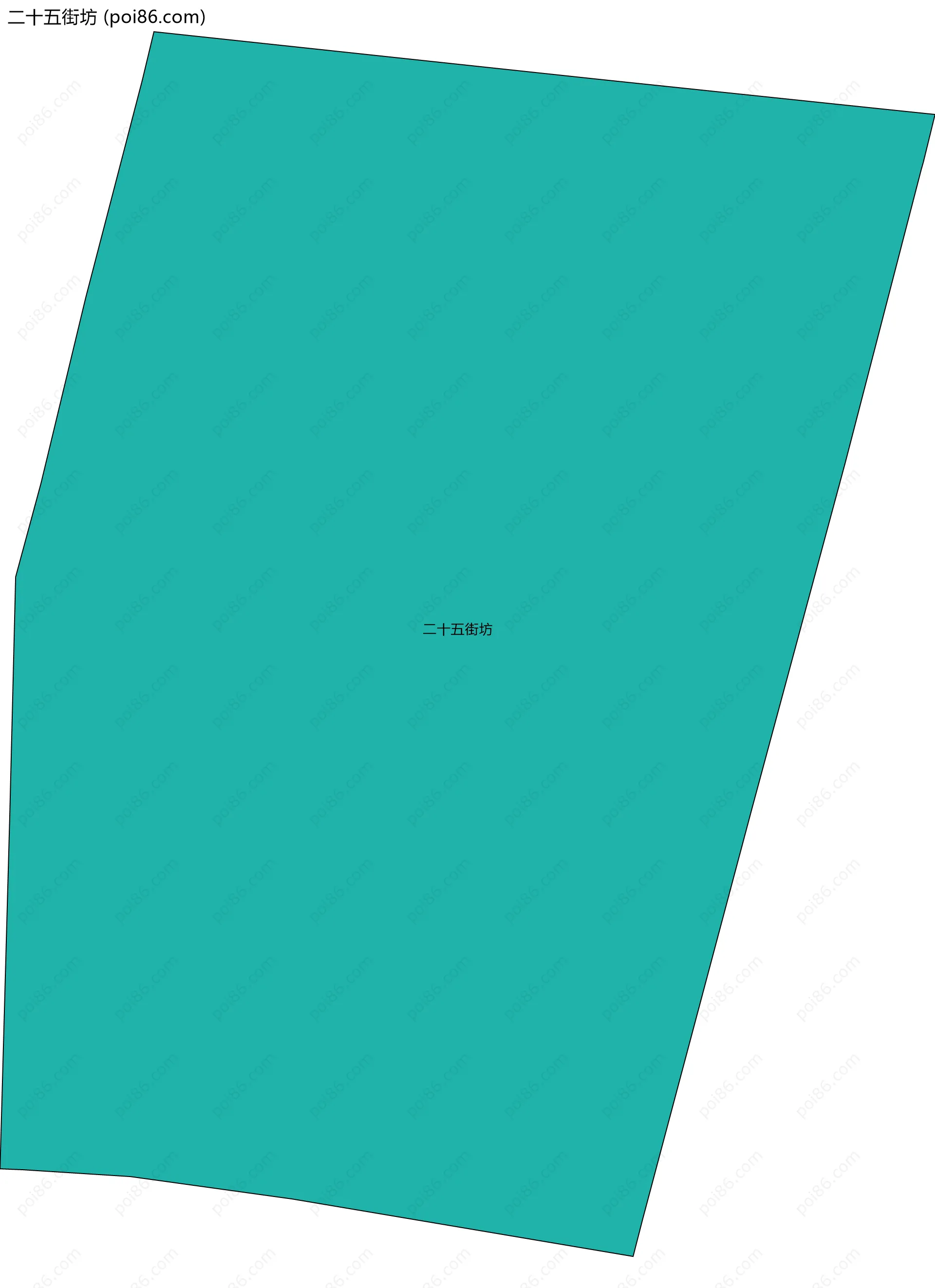 二十五街坊边界地图