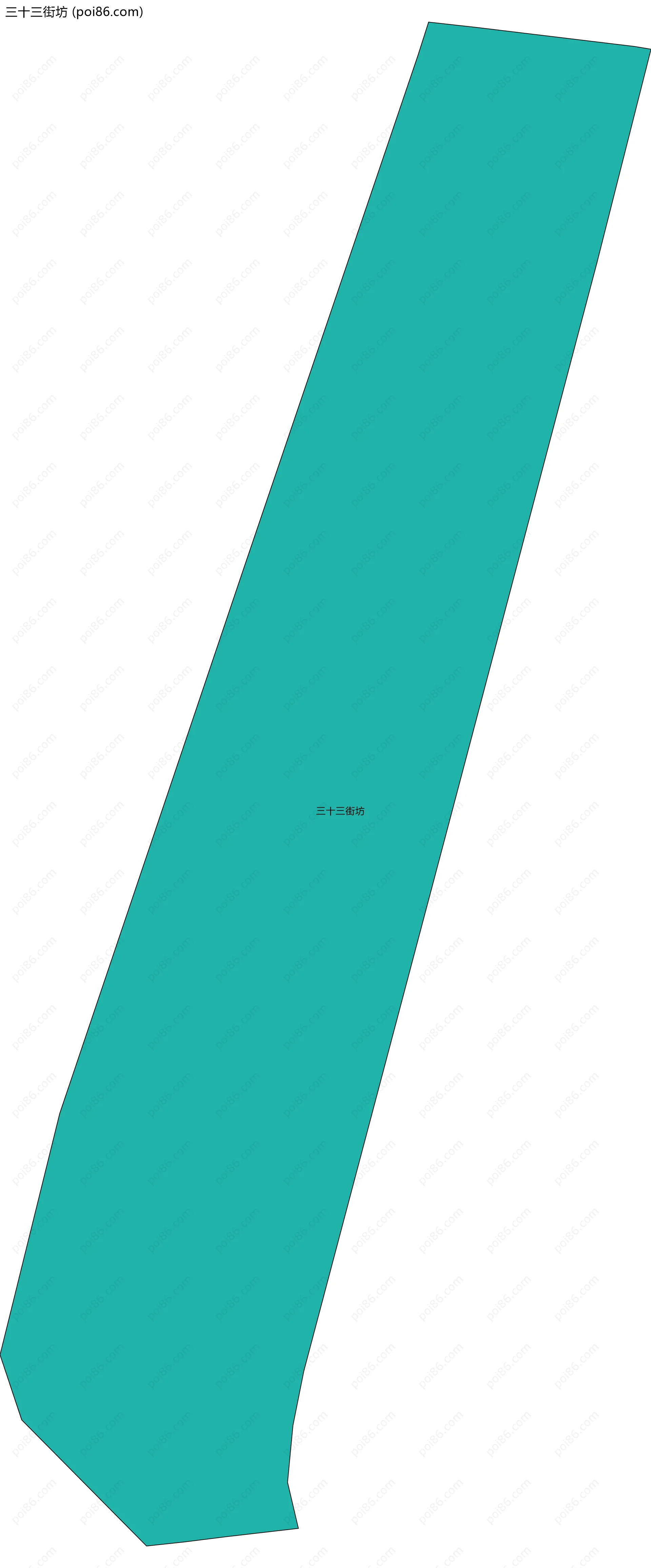 三十三街坊边界地图