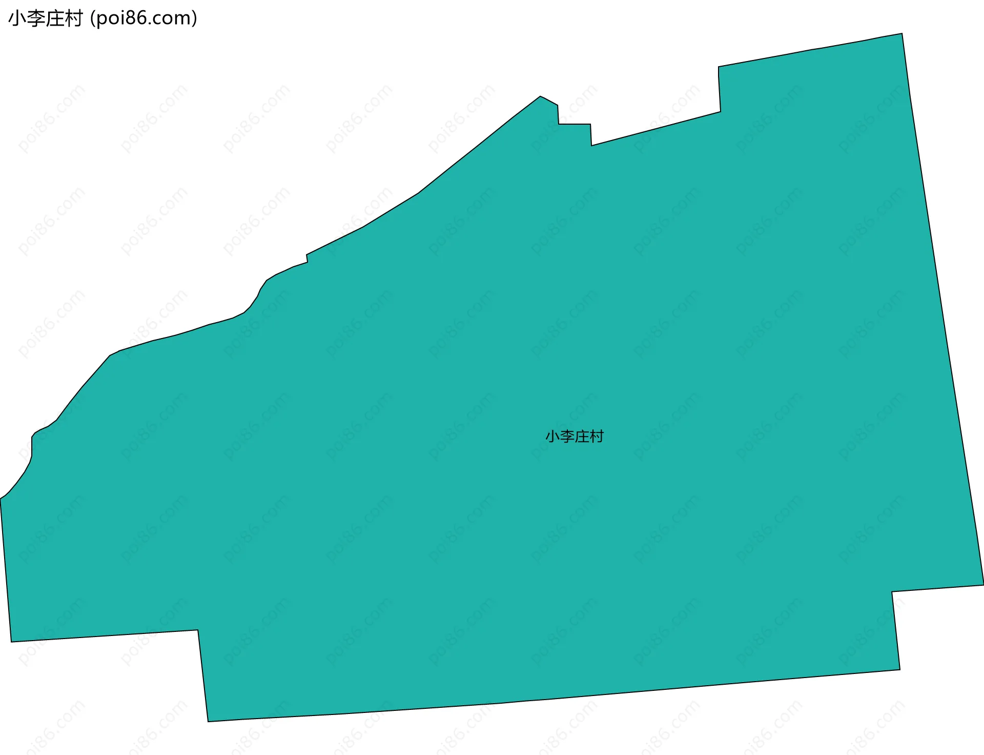 小李庄村边界地图