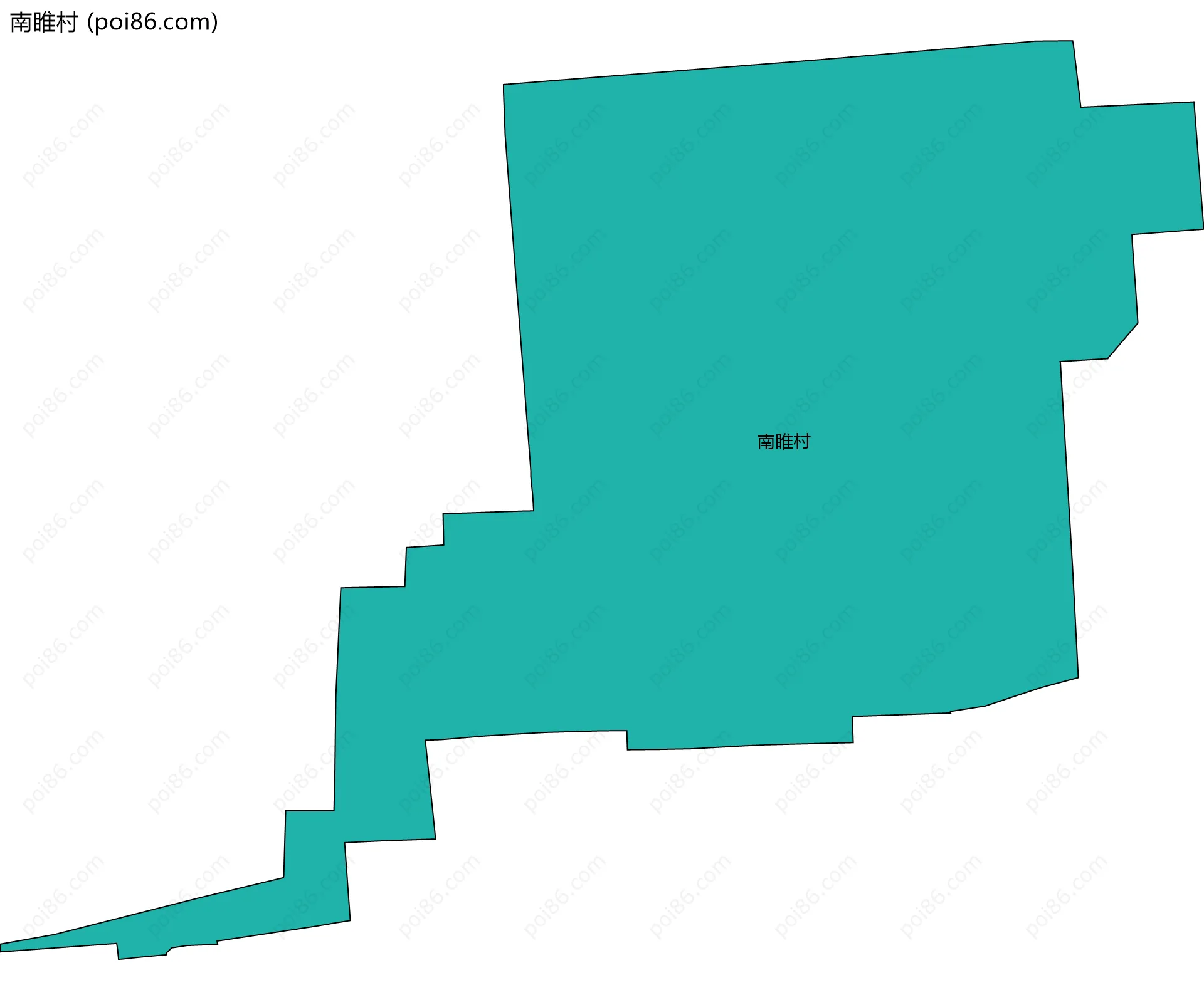 南睢村边界地图