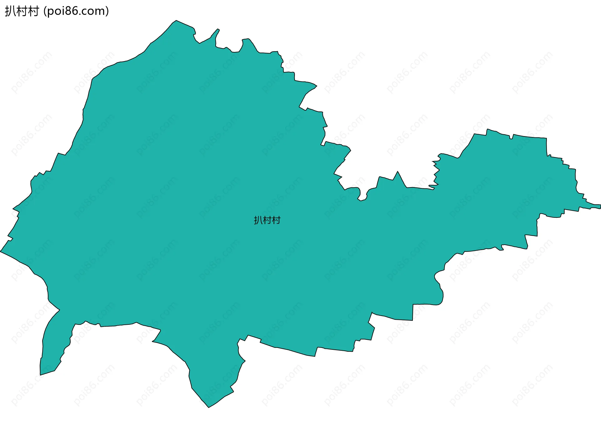 扒村村边界地图