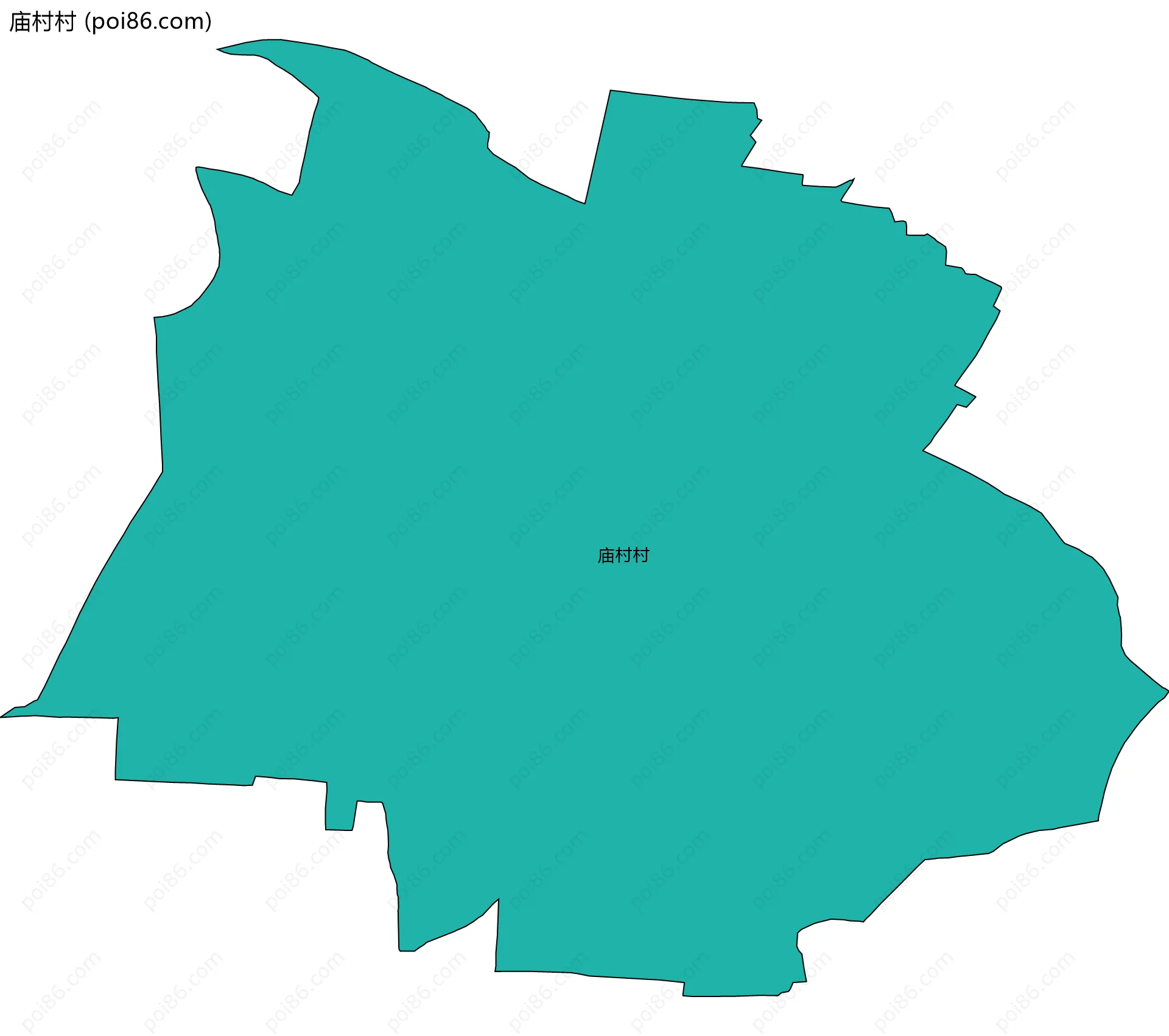 庙村村边界地图