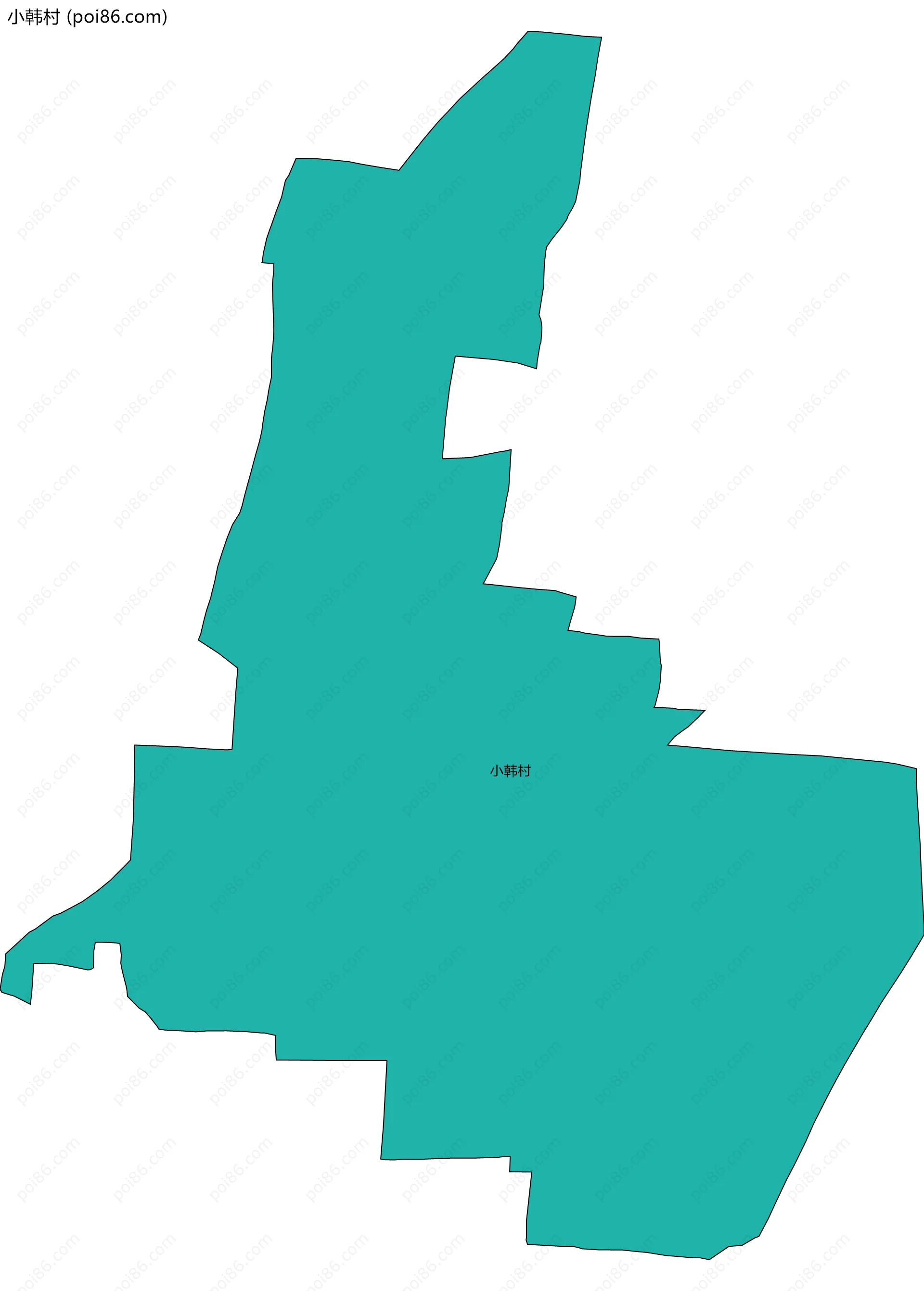 小韩村边界地图