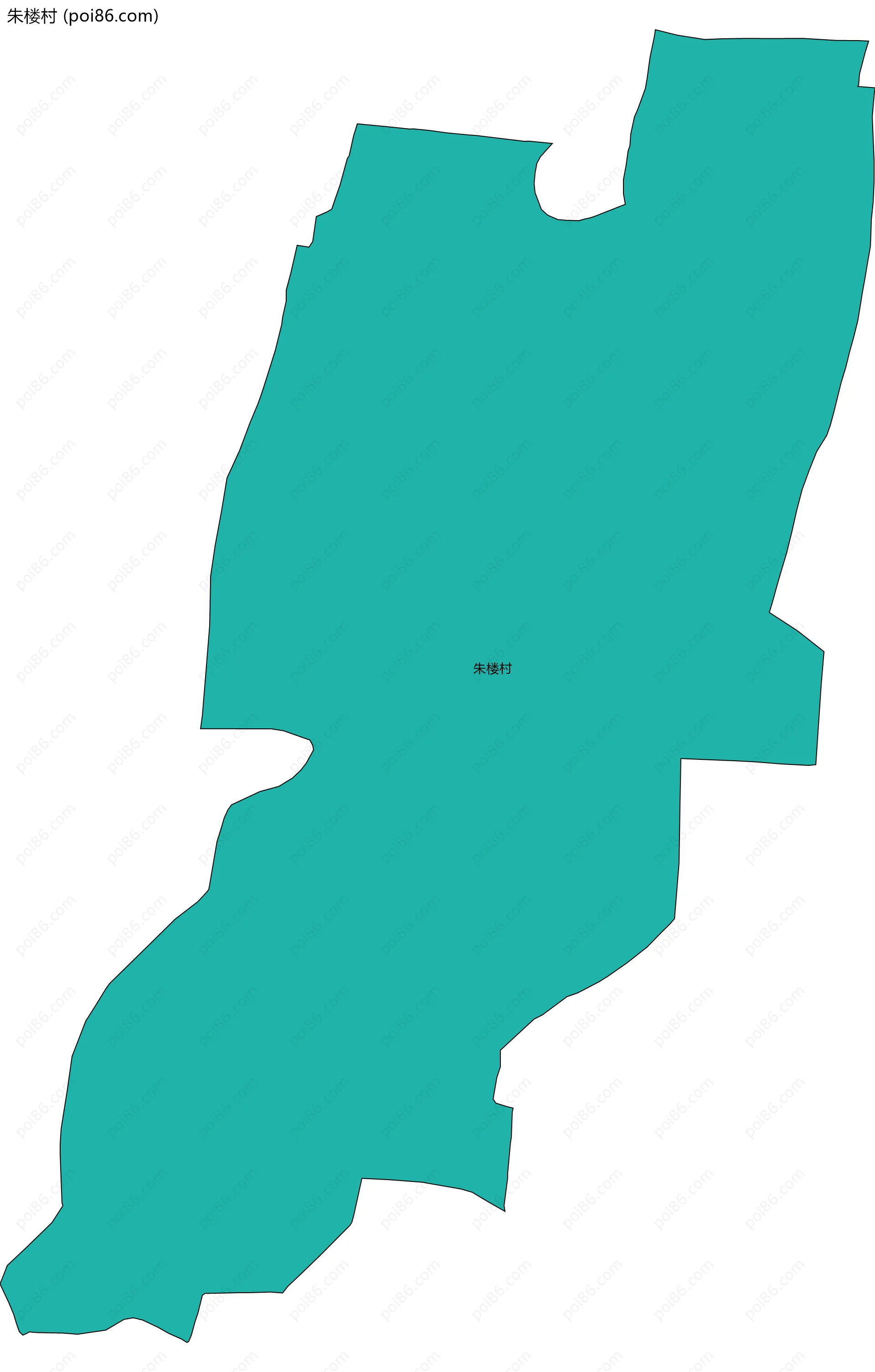 朱楼村边界地图