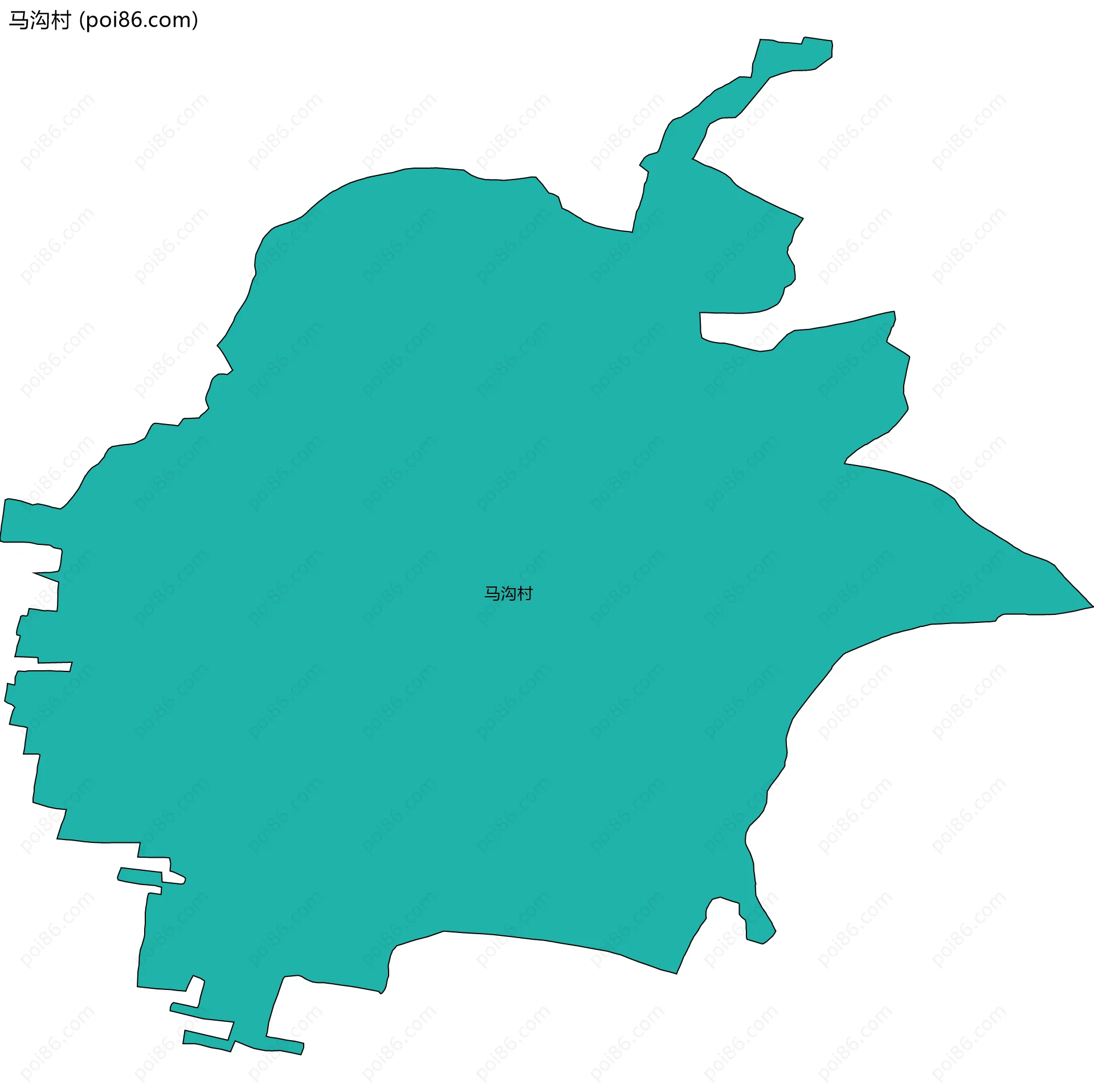 马沟村边界地图