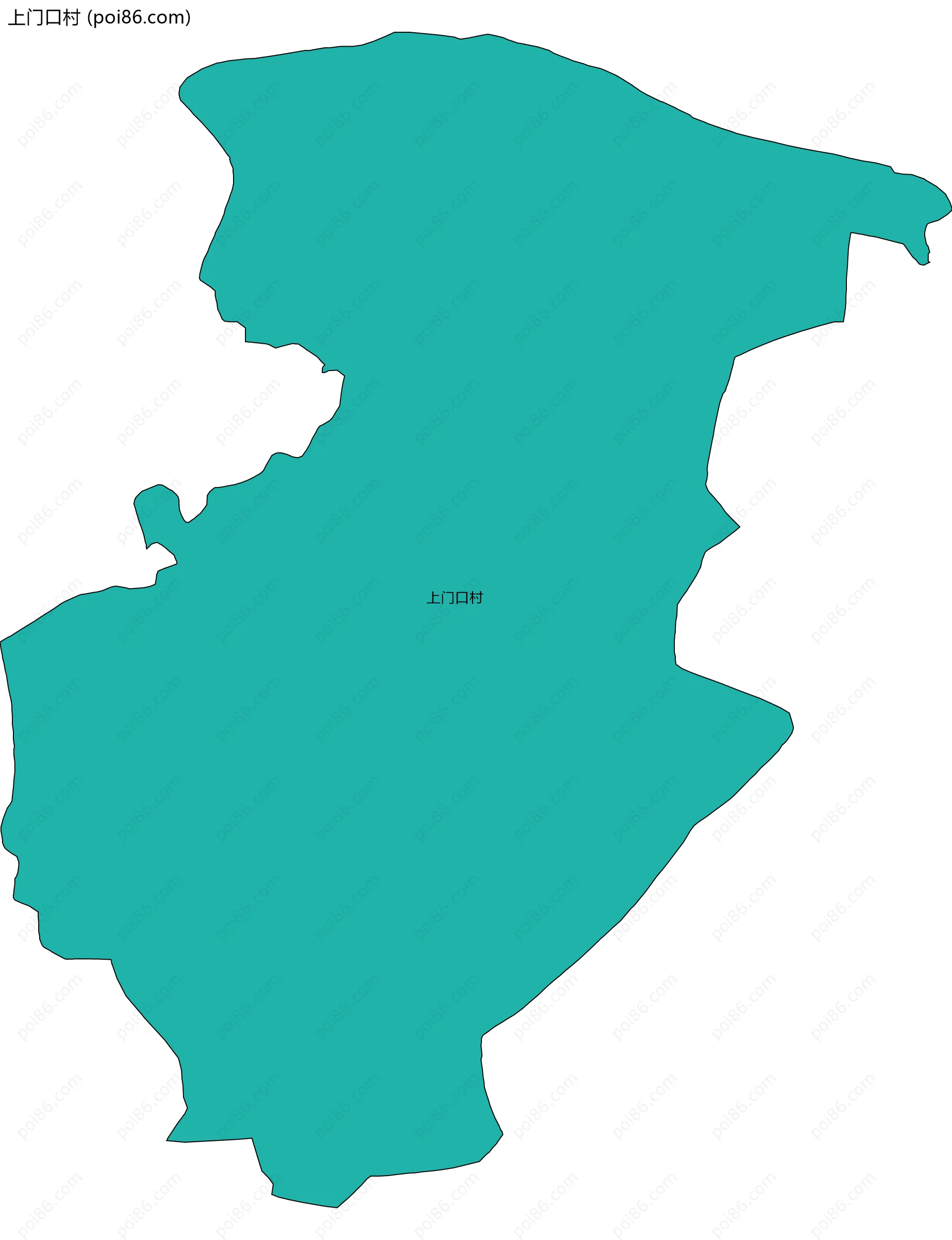 上门口村边界地图