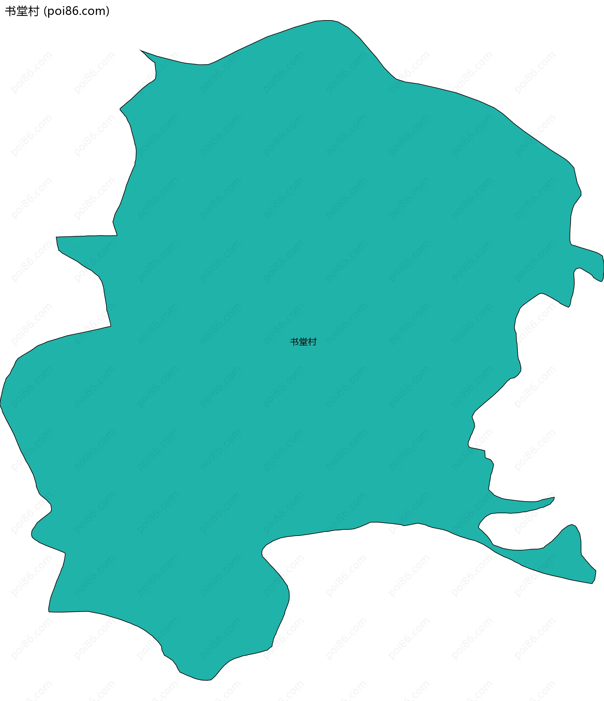 书堂村边界地图