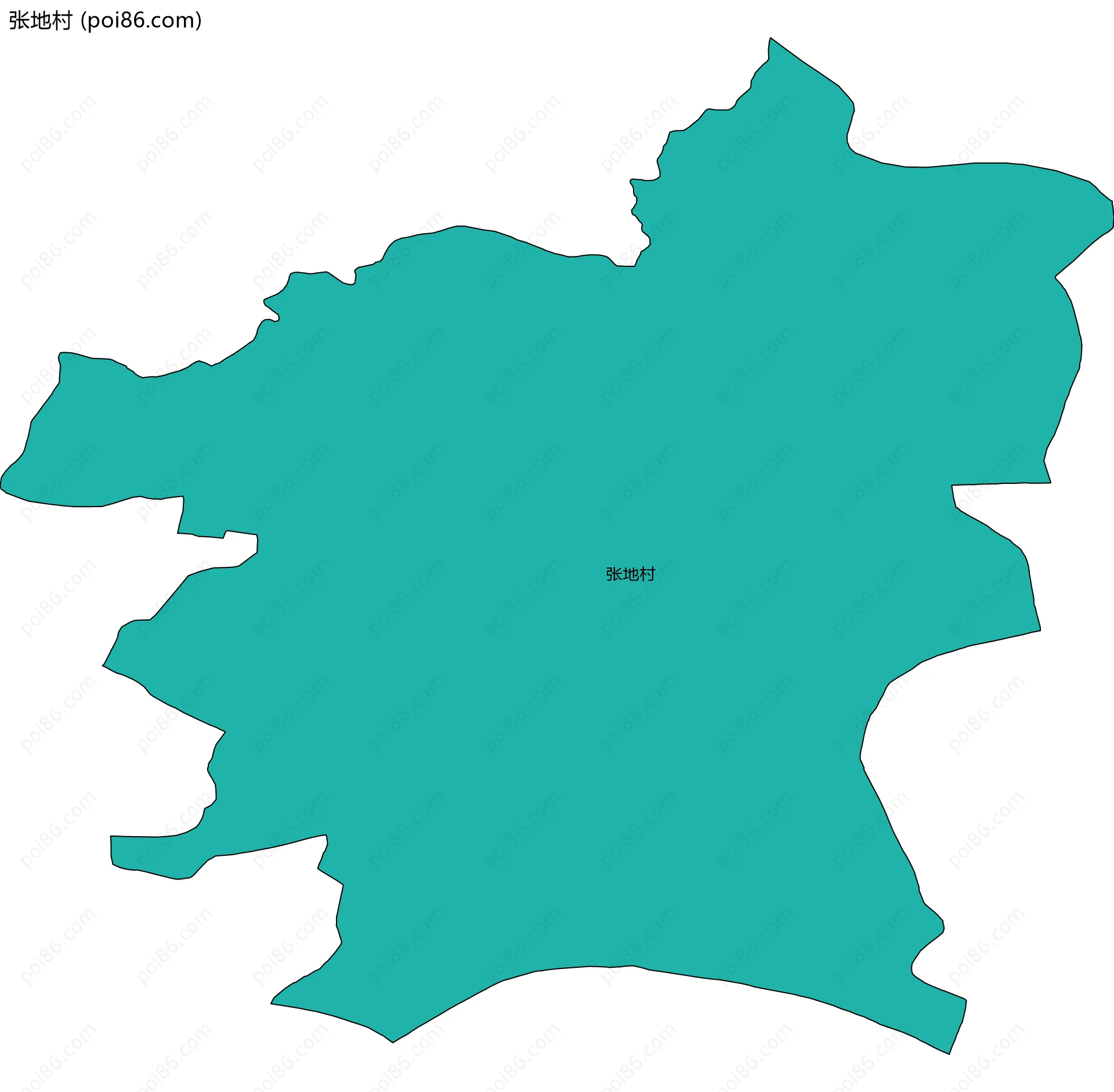 张地村边界地图