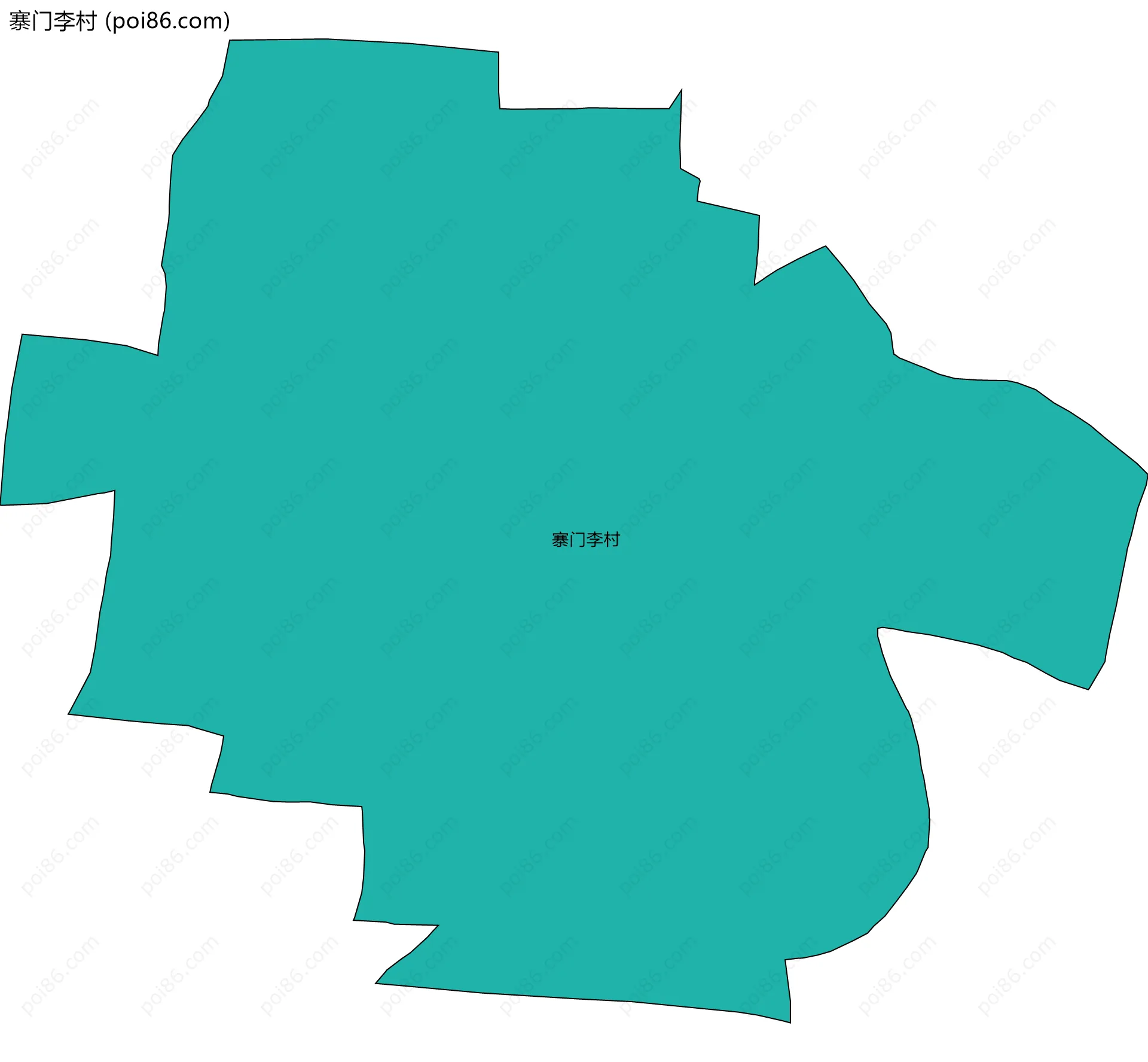 寨门李村边界地图