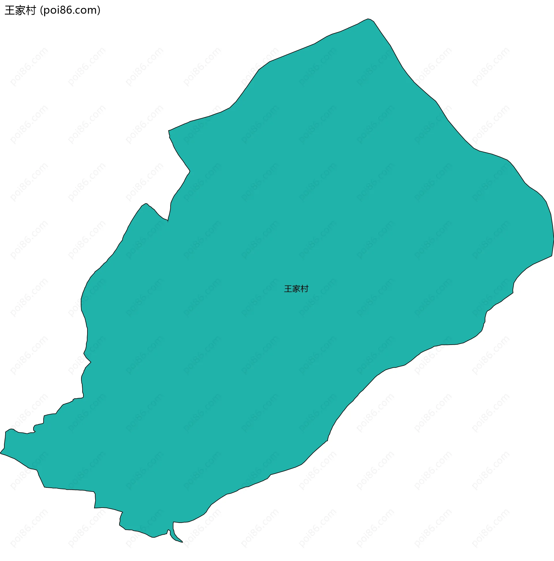 王家村边界地图