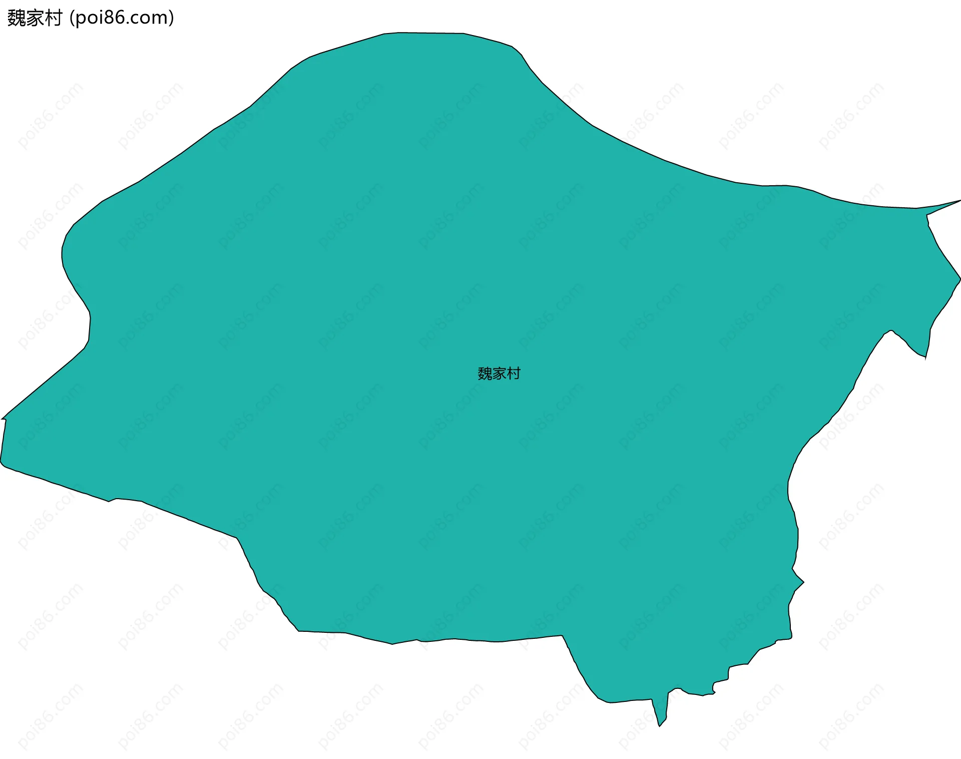 魏家村边界地图