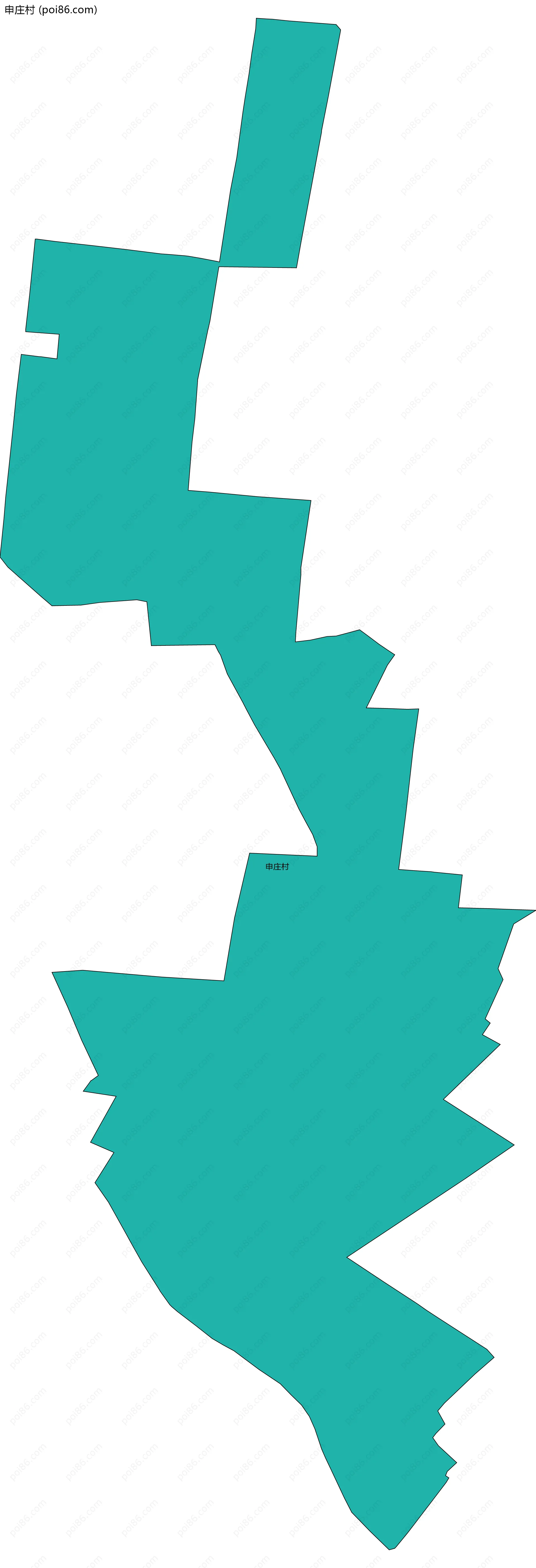 申庄村边界地图