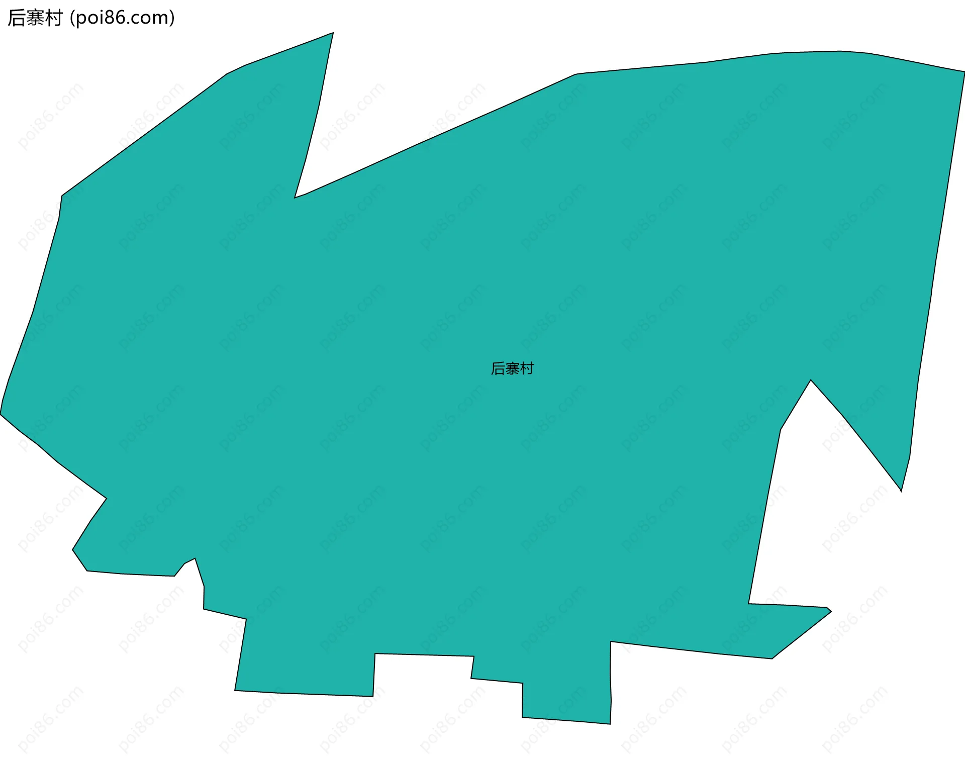 后寨村边界地图