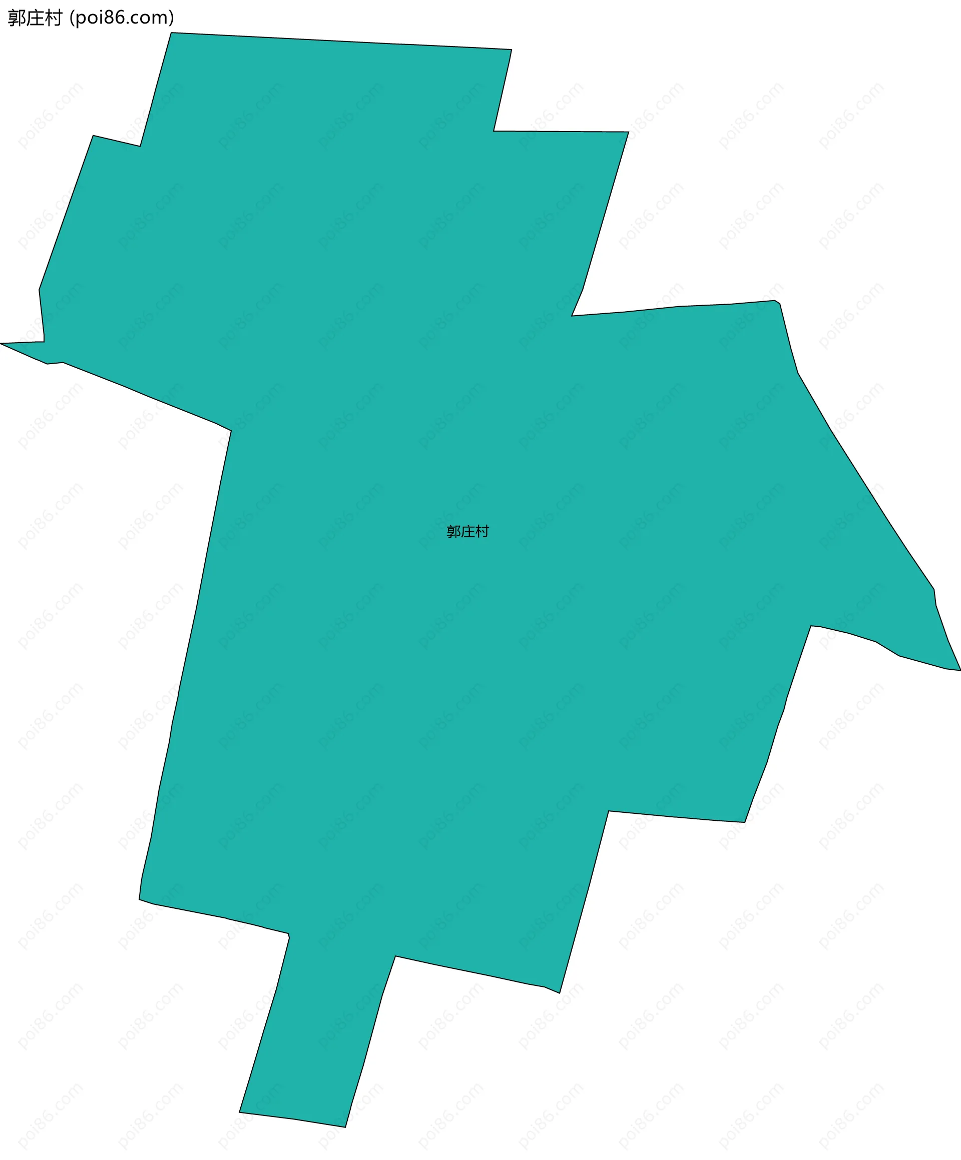 郭庄村边界地图