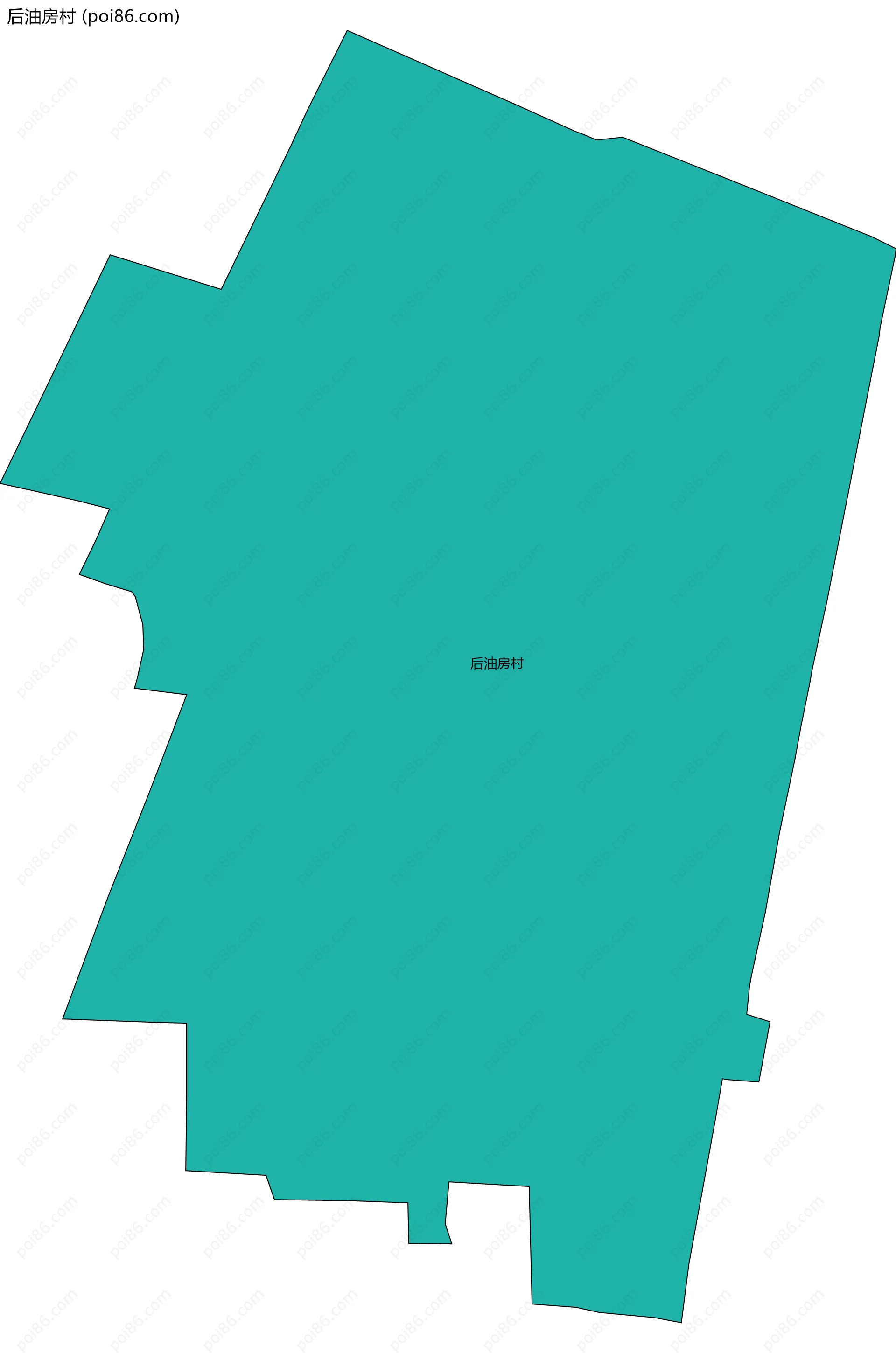 后油房村边界地图