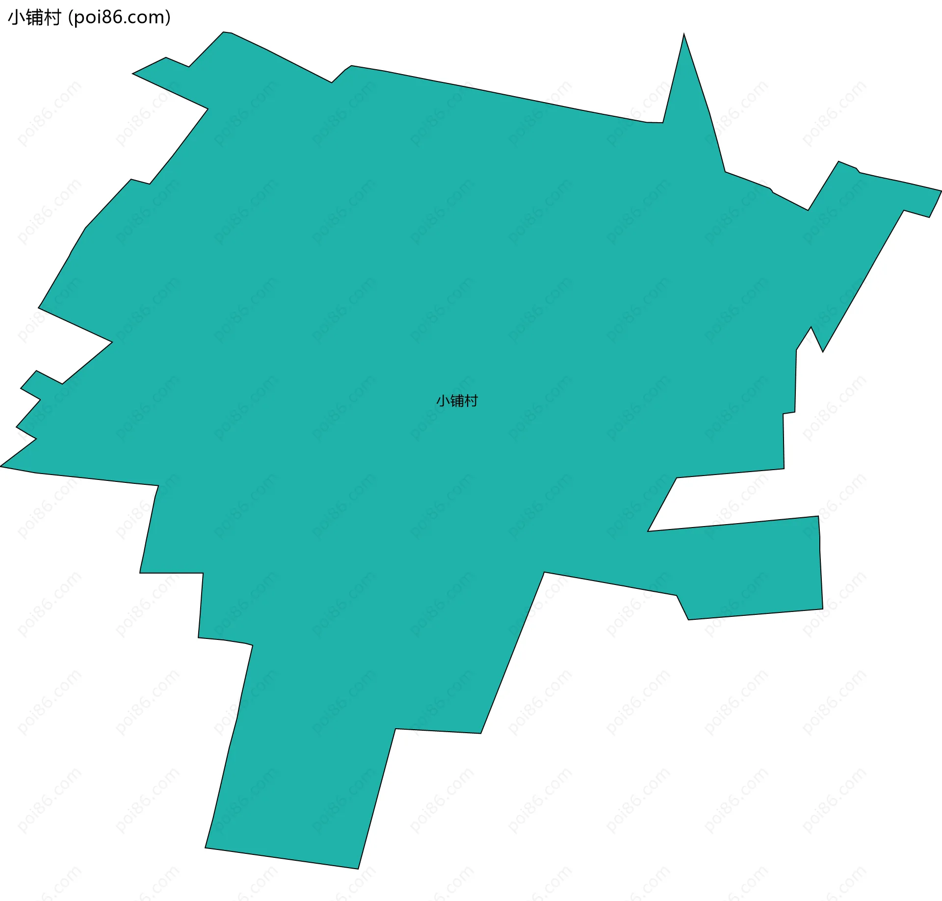 小铺村边界地图