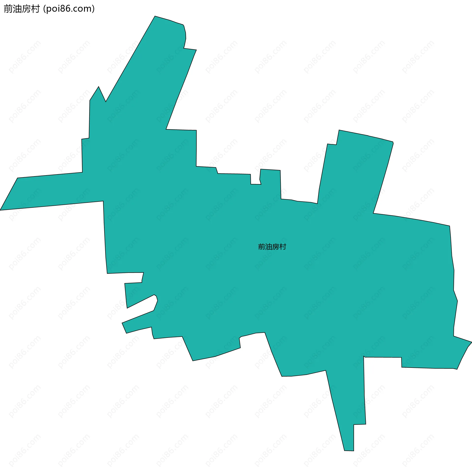 前油房村边界地图