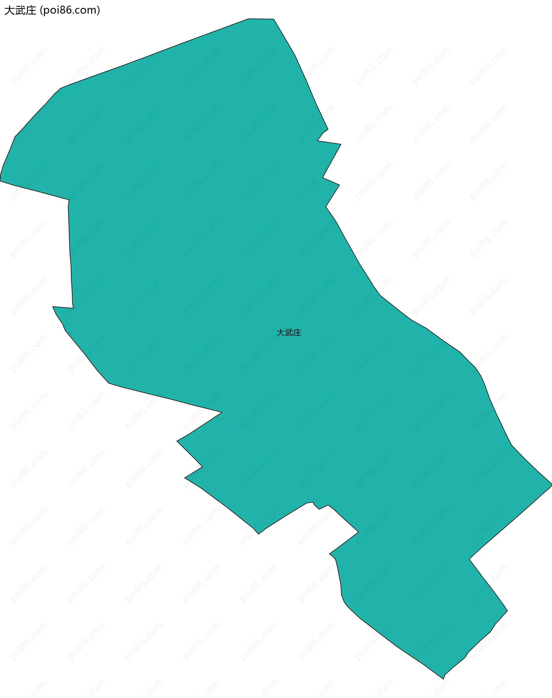 大武庄边界地图