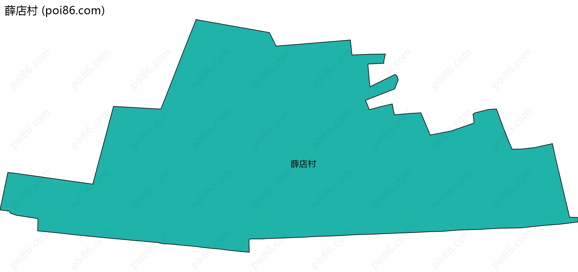 薛店村边界地图