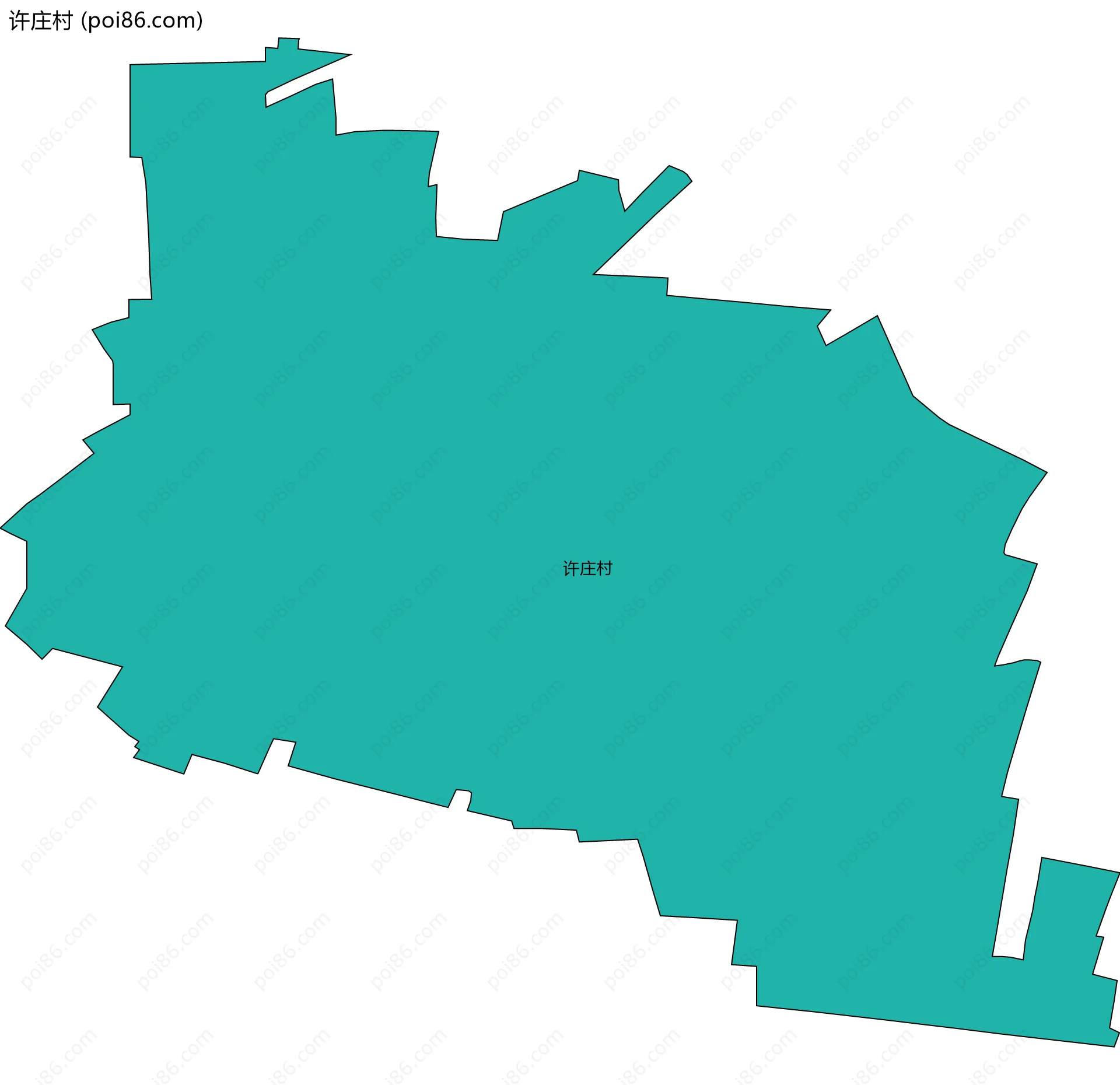 许庄村边界地图