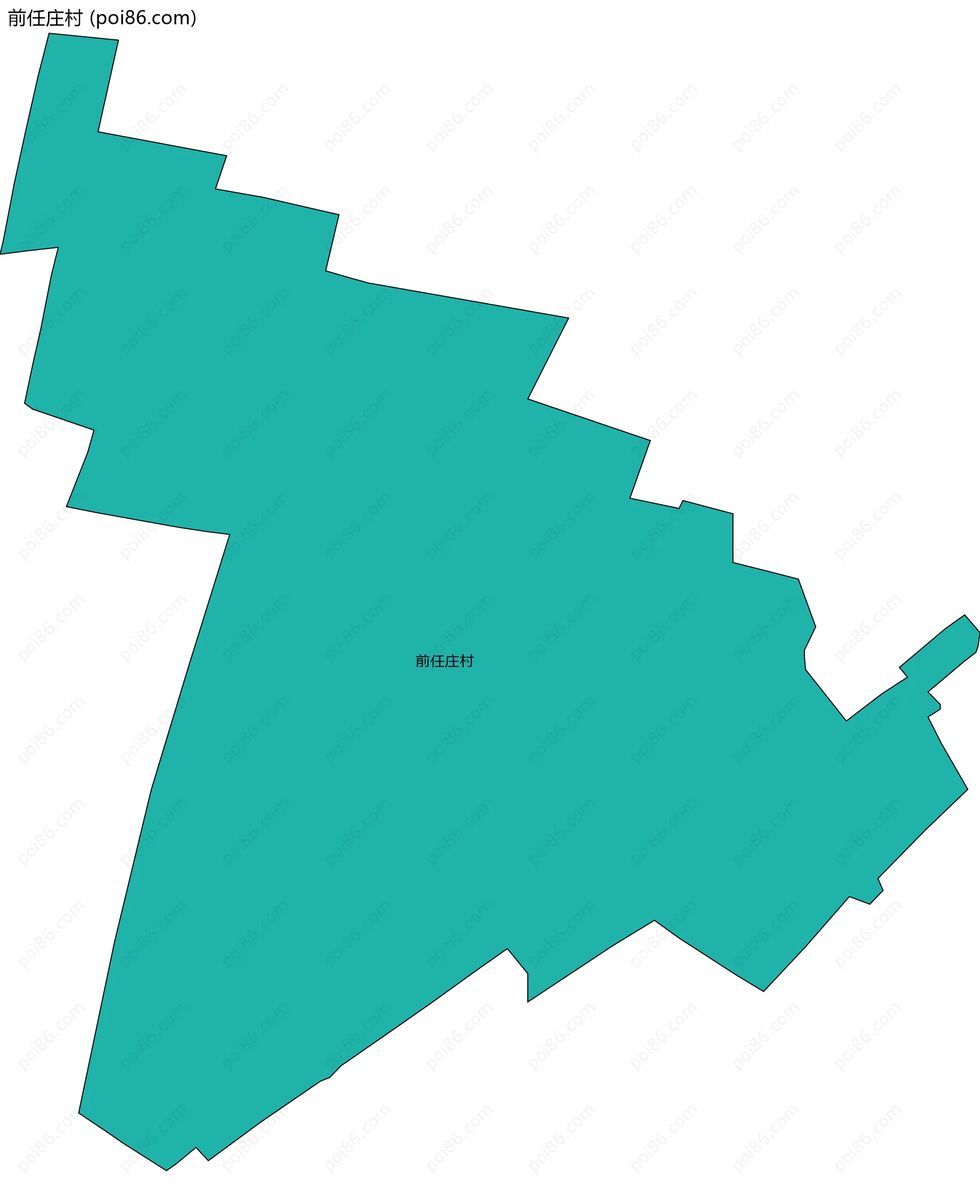 前任庄村边界地图