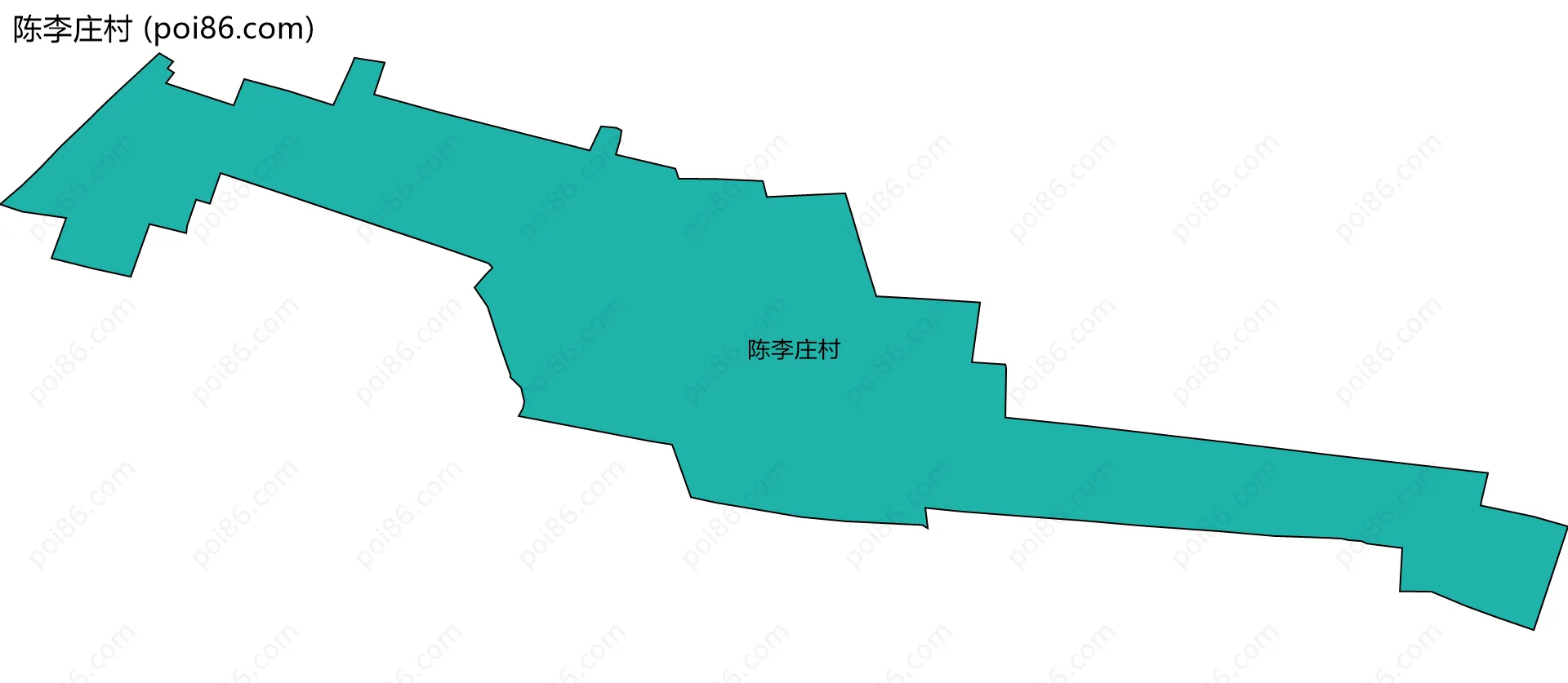 陈李庄村边界地图