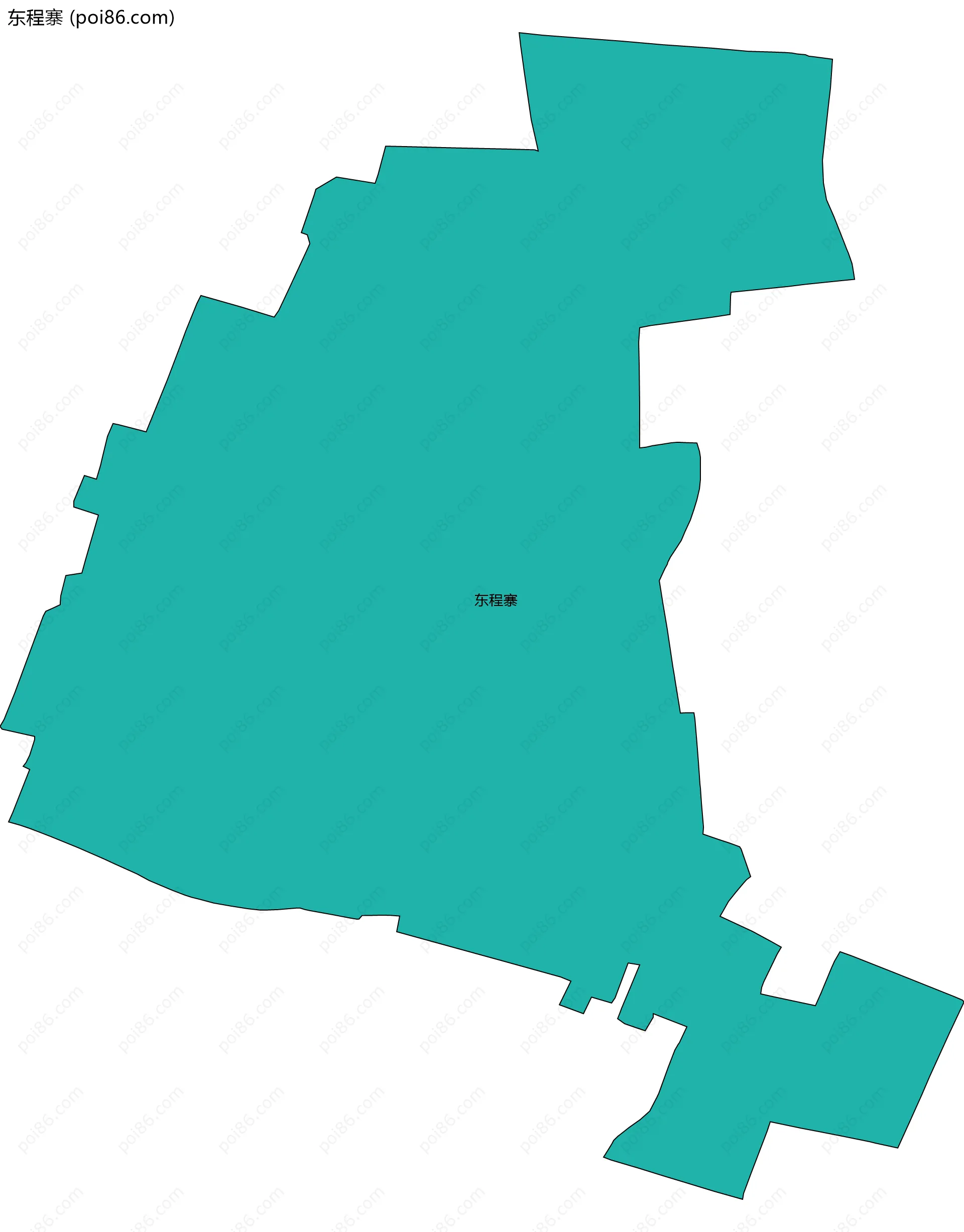 东程寨边界地图