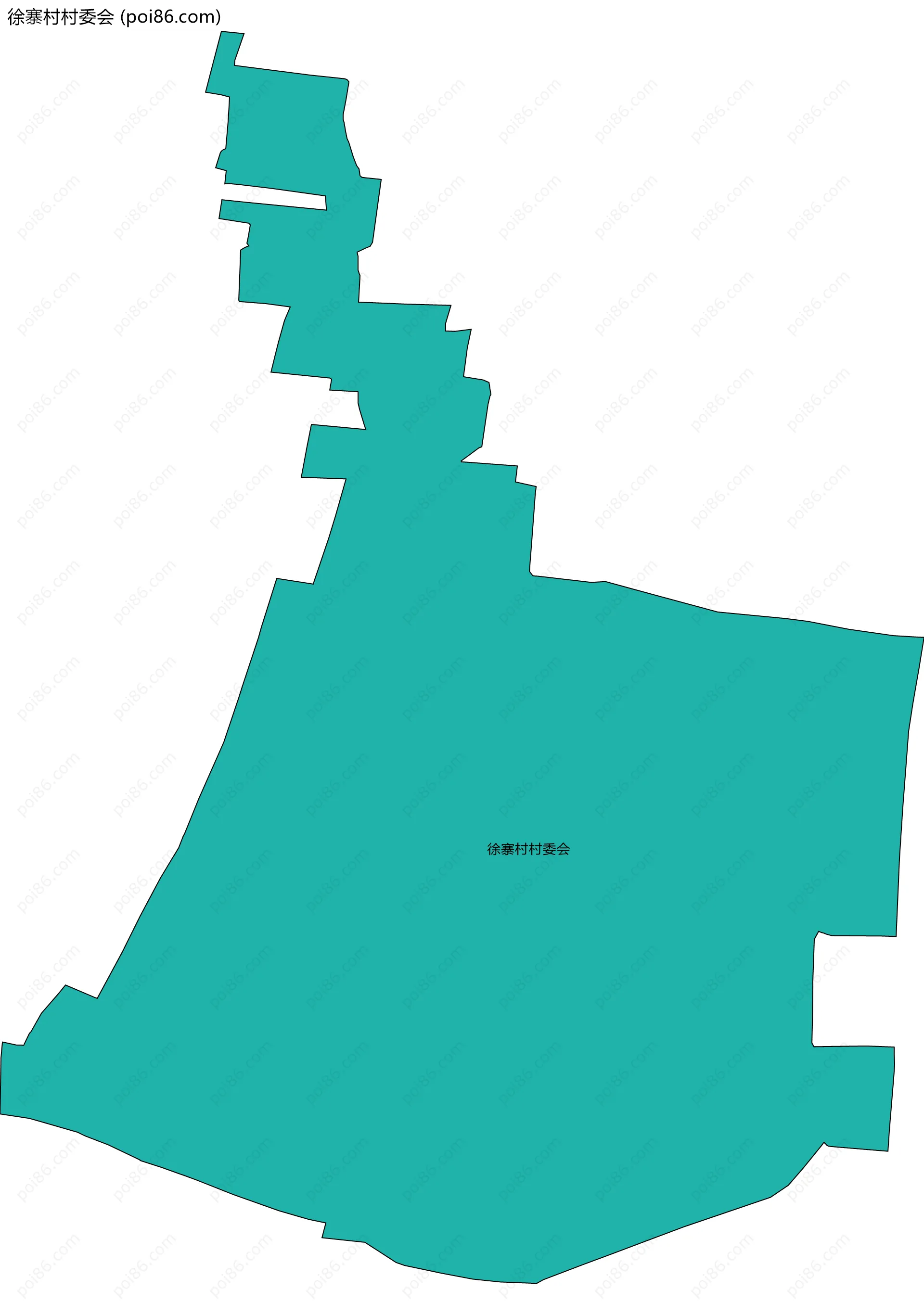 徐寨村村委会边界地图