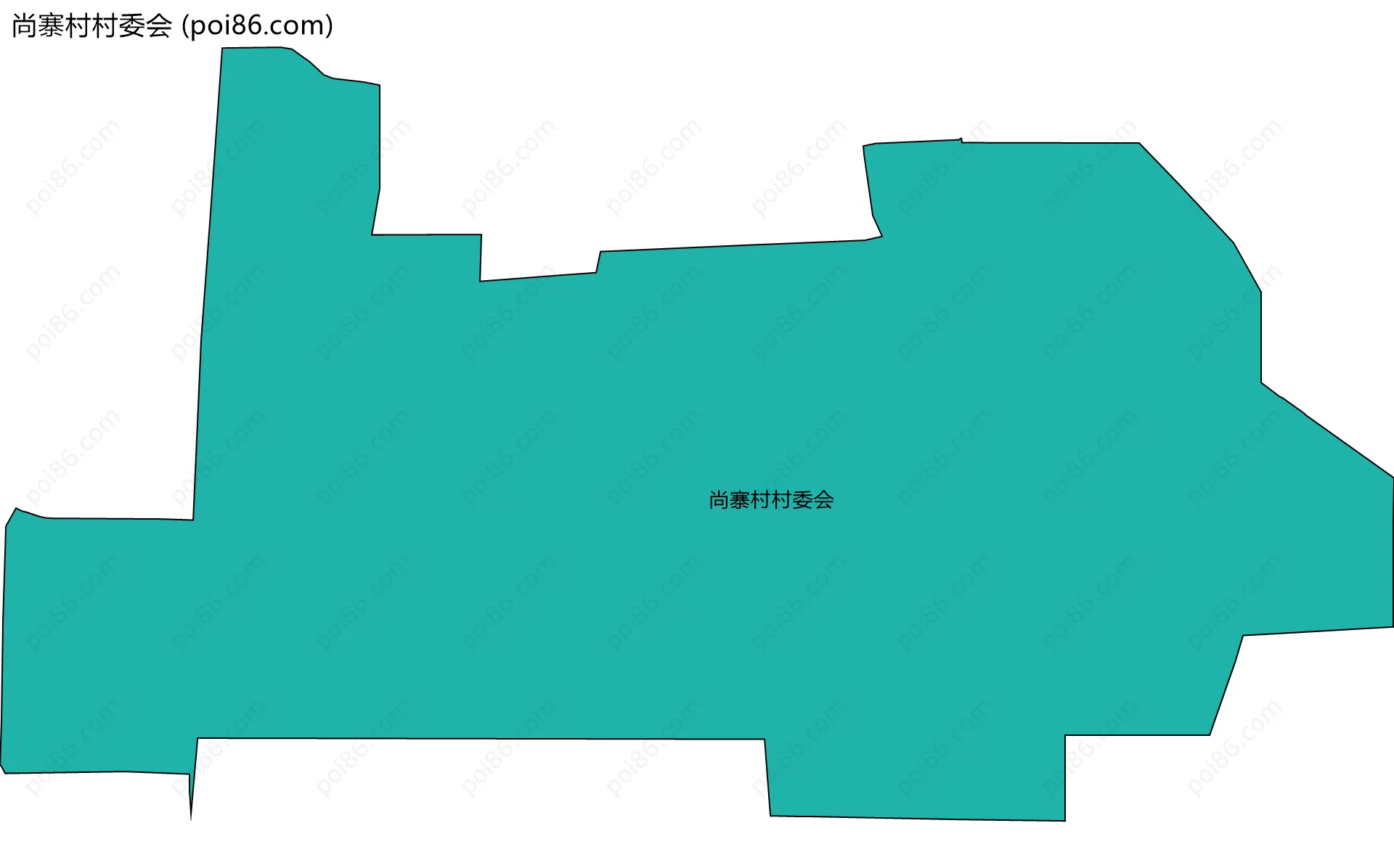 尚寨村村委会边界地图