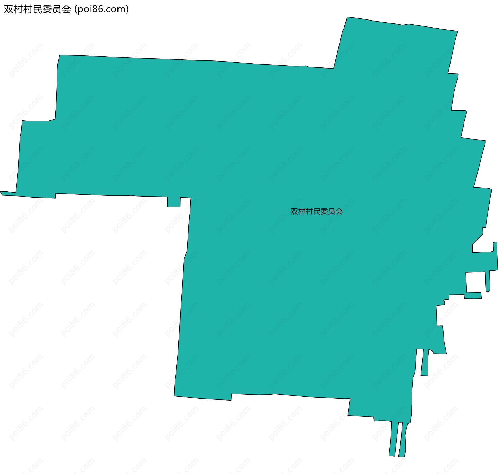 双村村民委员会边界地图