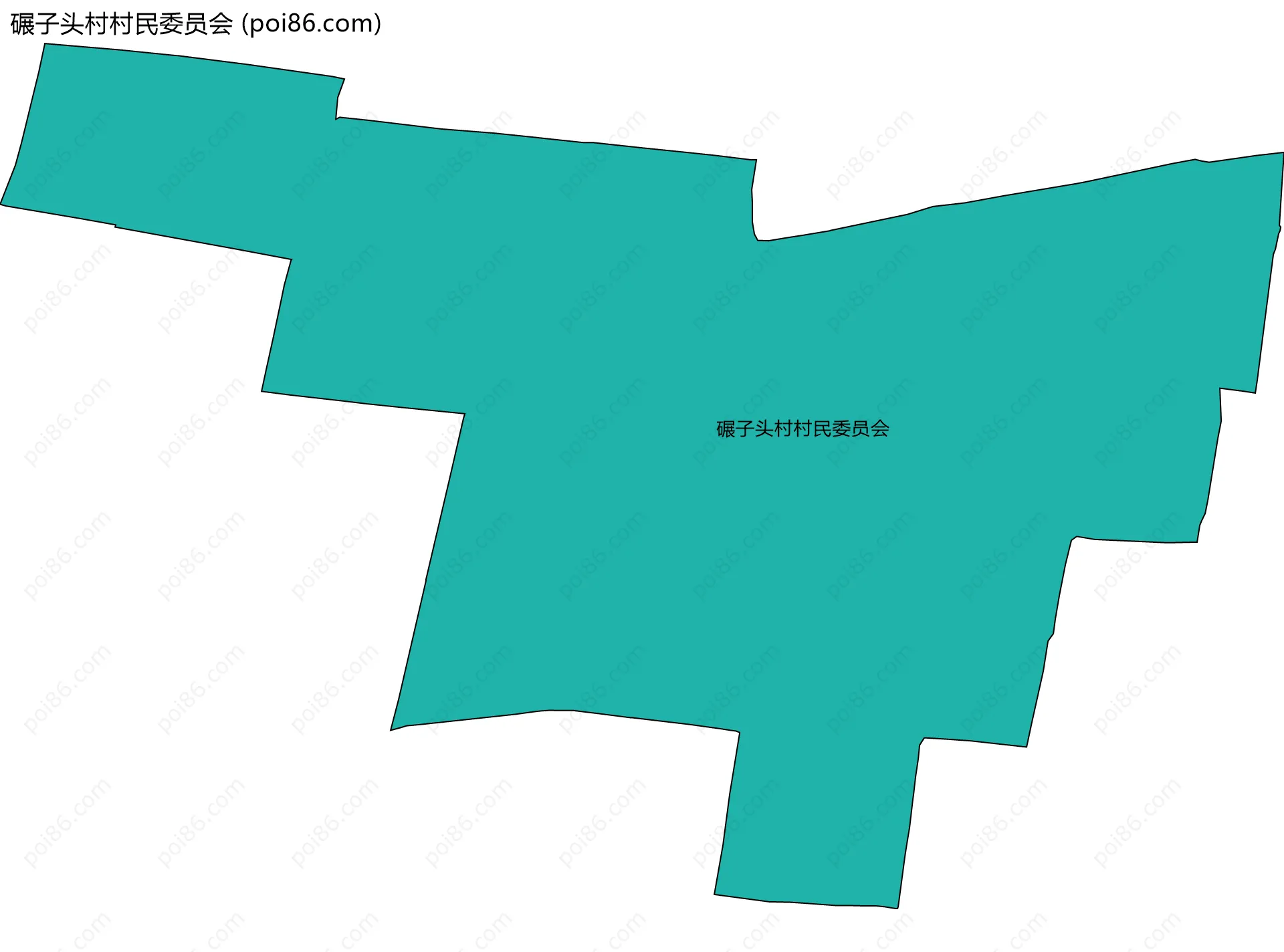 碾子头村村民委员会边界地图