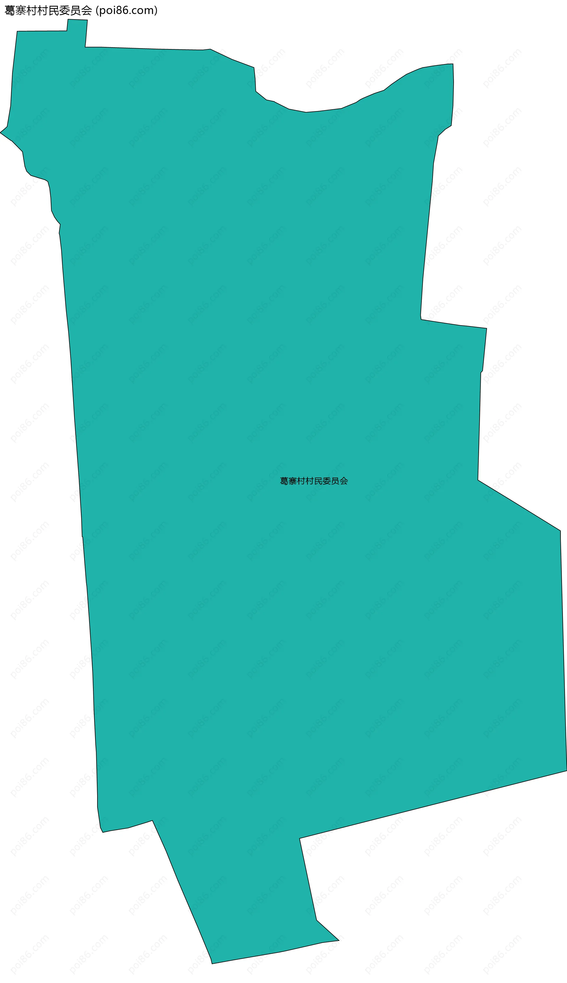 葛寨村村民委员会边界地图