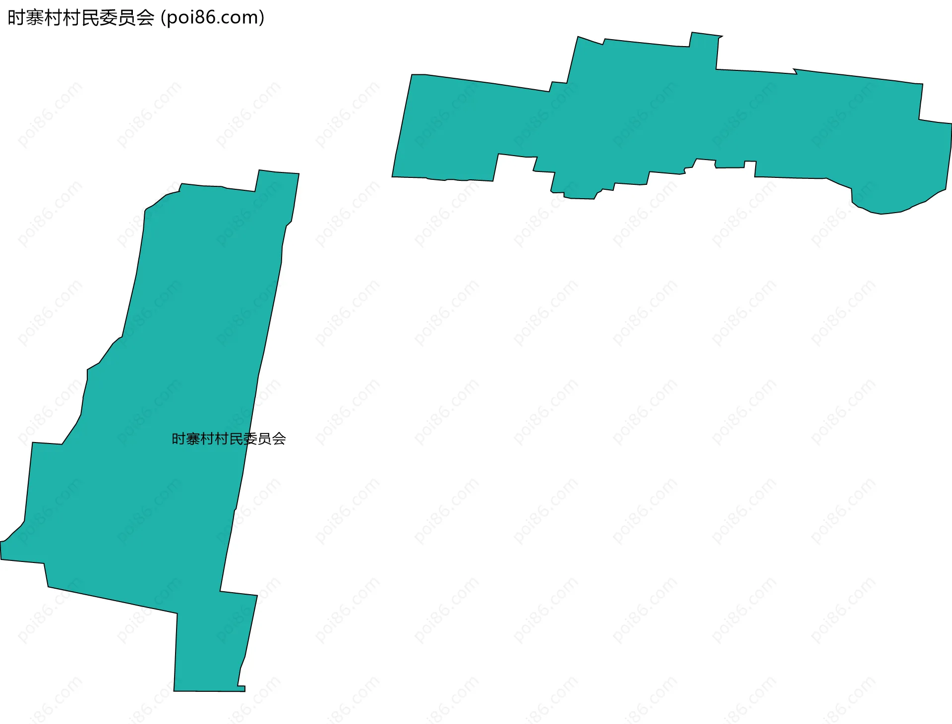 时寨村村民委员会边界地图
