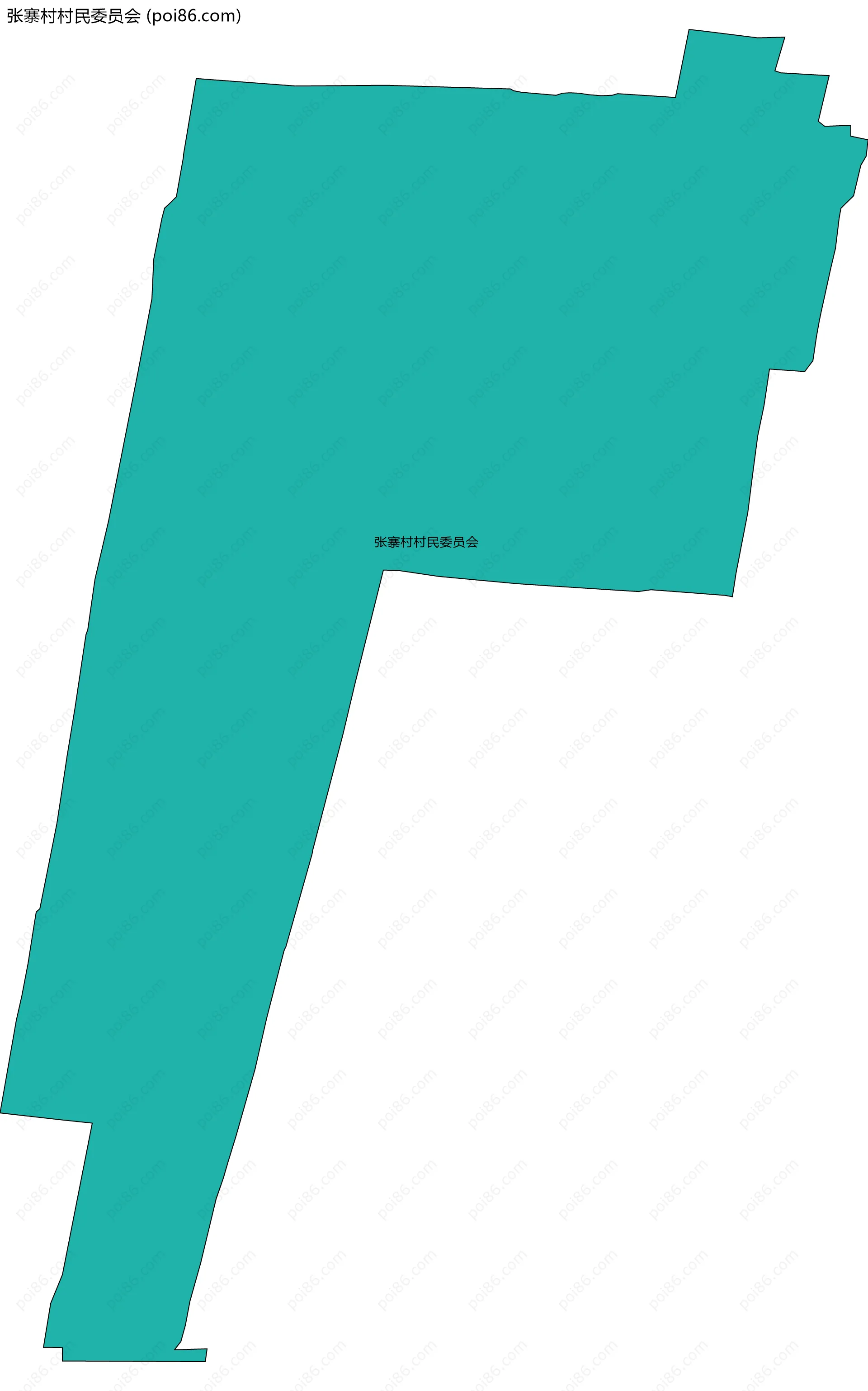 张寨村村民委员会边界地图