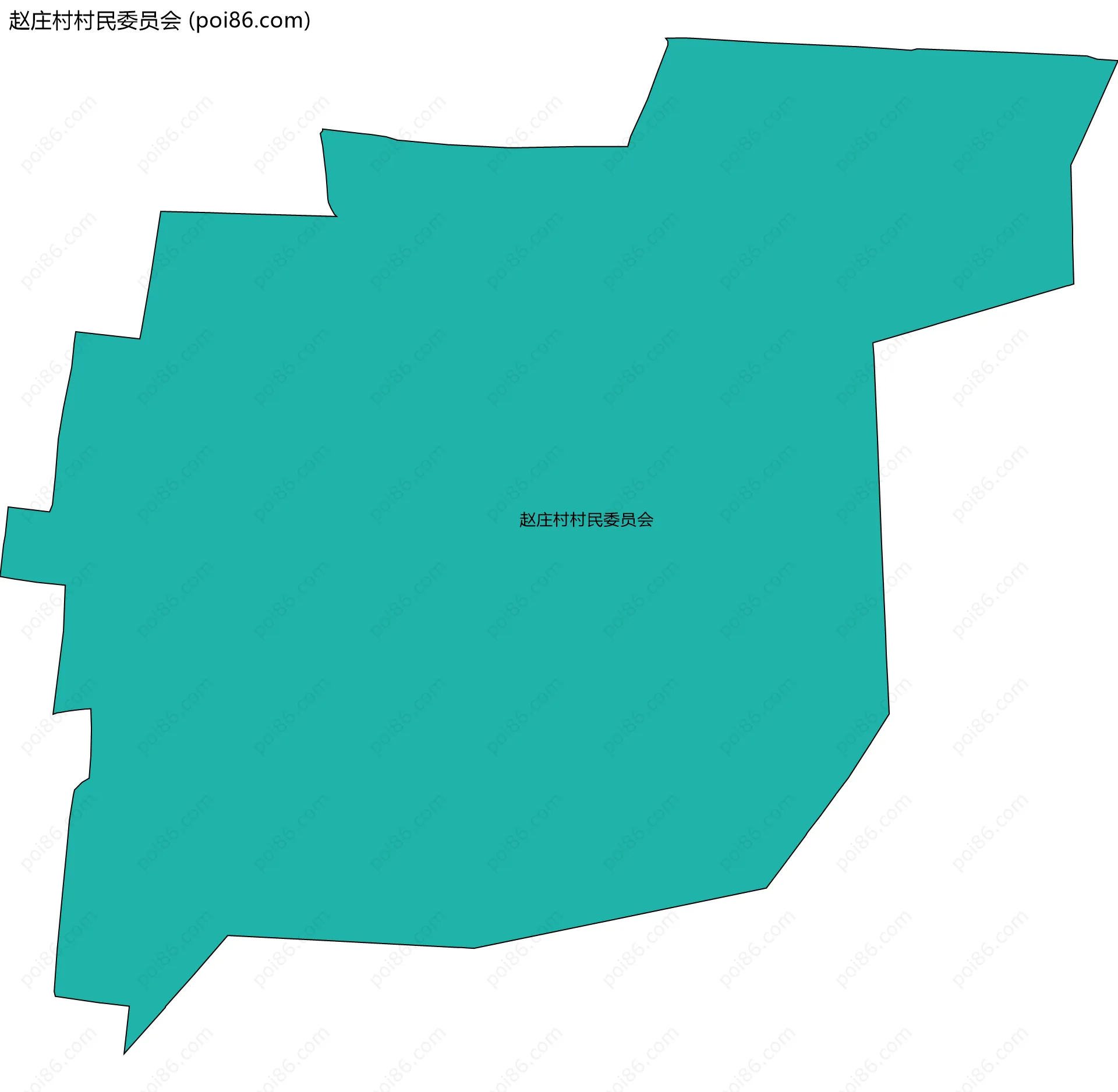 赵庄村村民委员会边界地图
