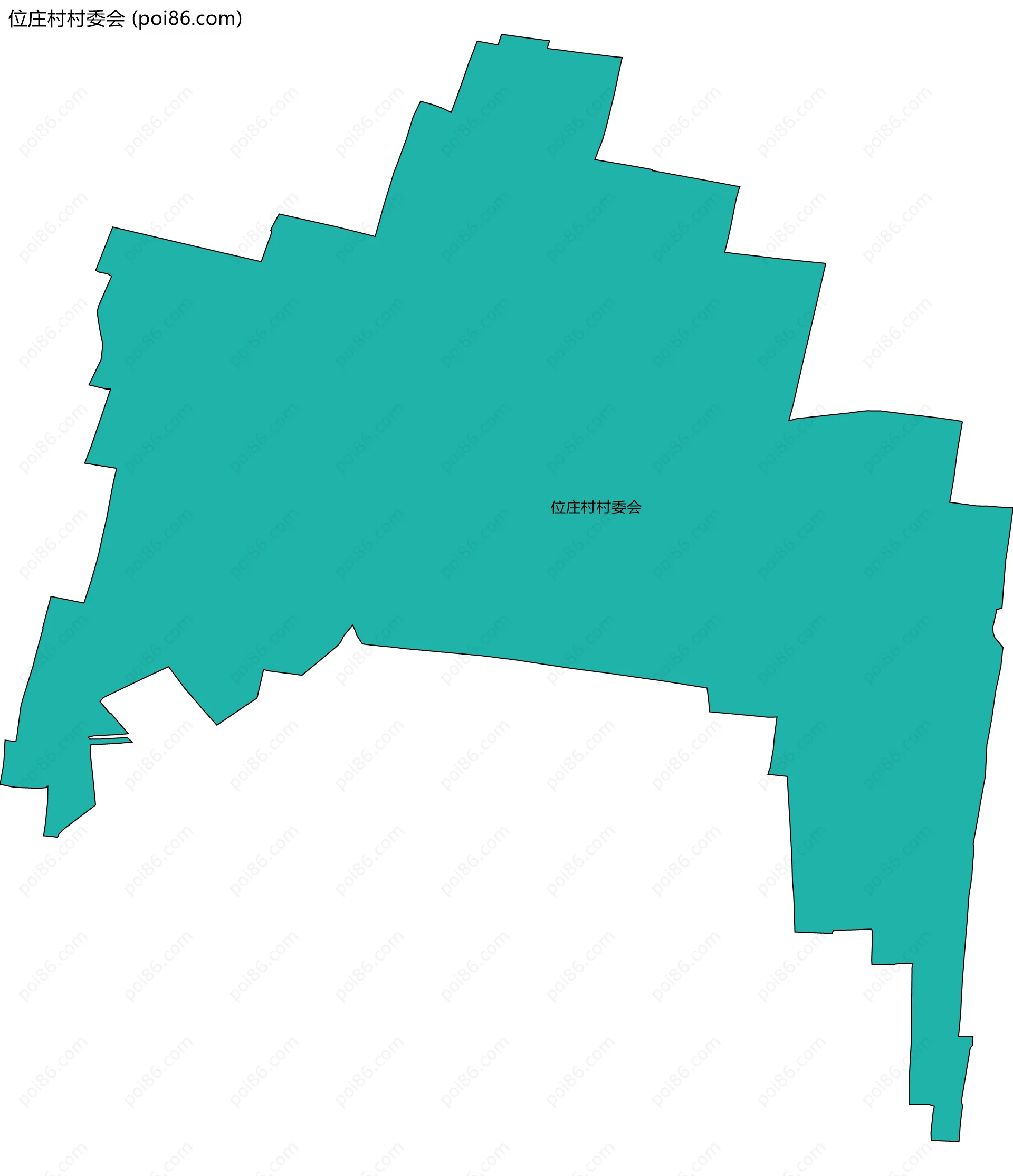 位庄村村委会边界地图