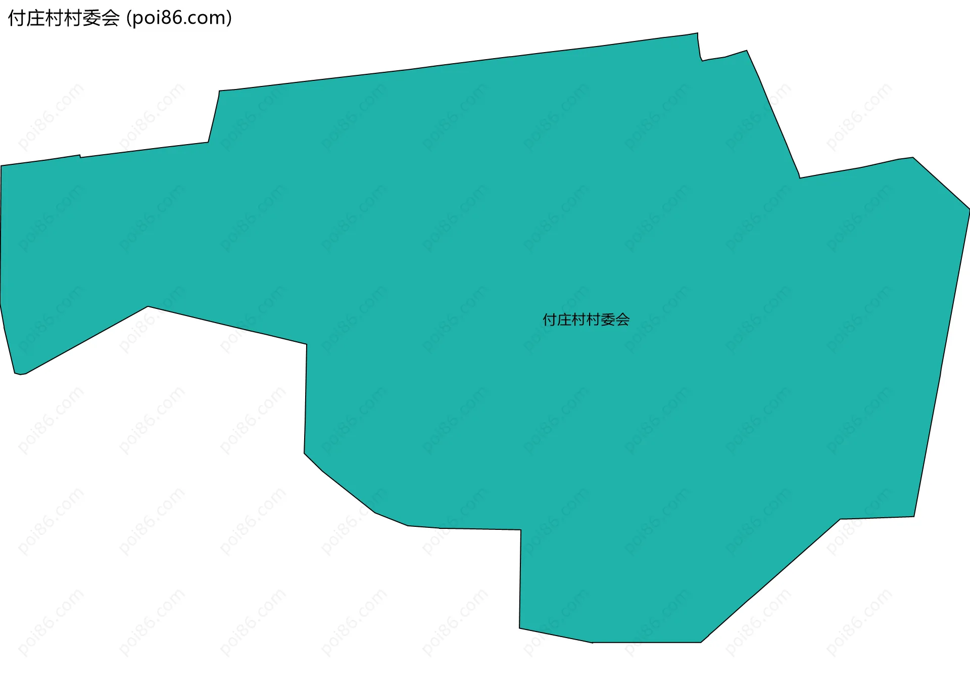 付庄村村委会边界地图