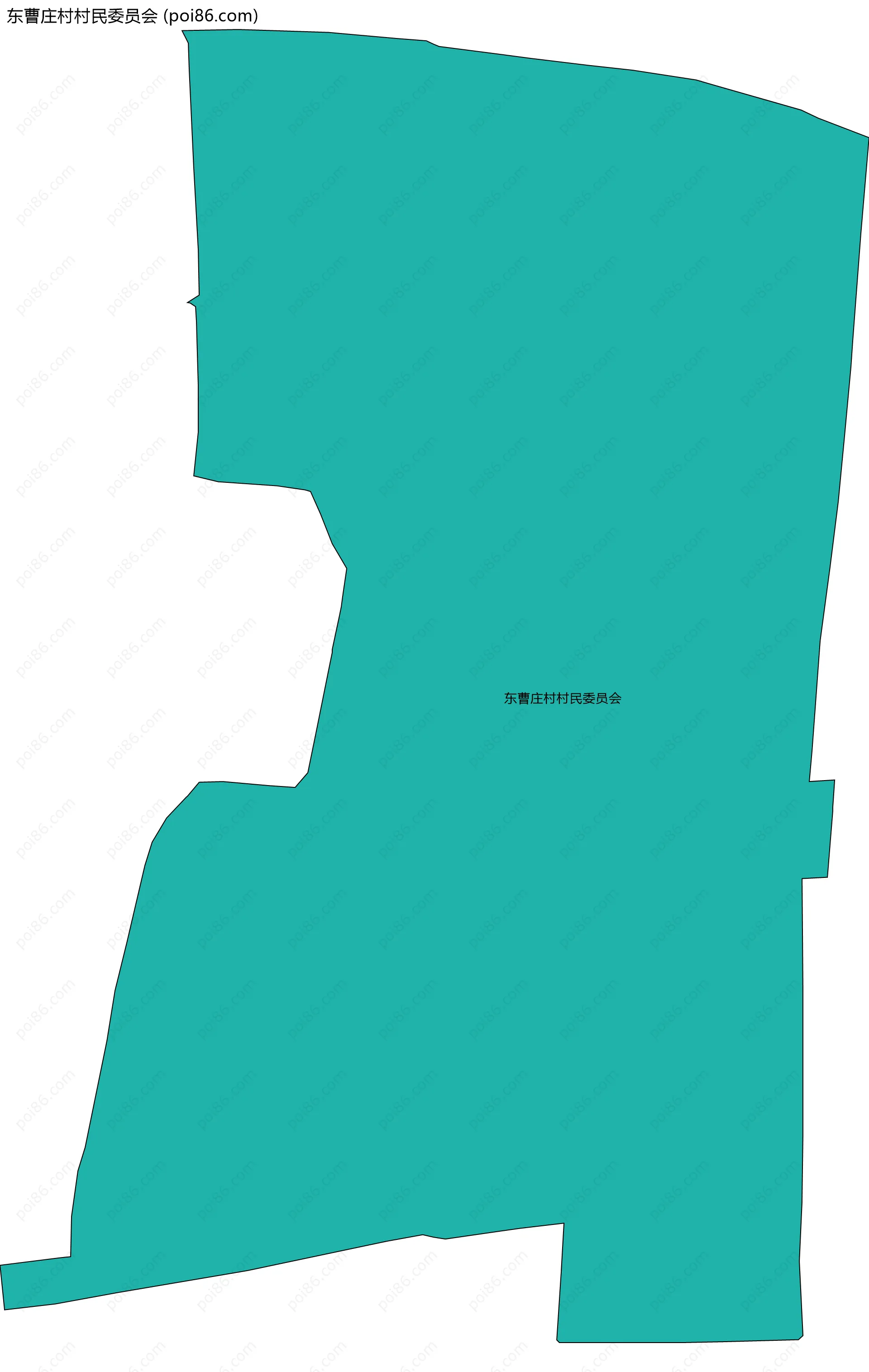 东曹庄村村民委员会边界地图