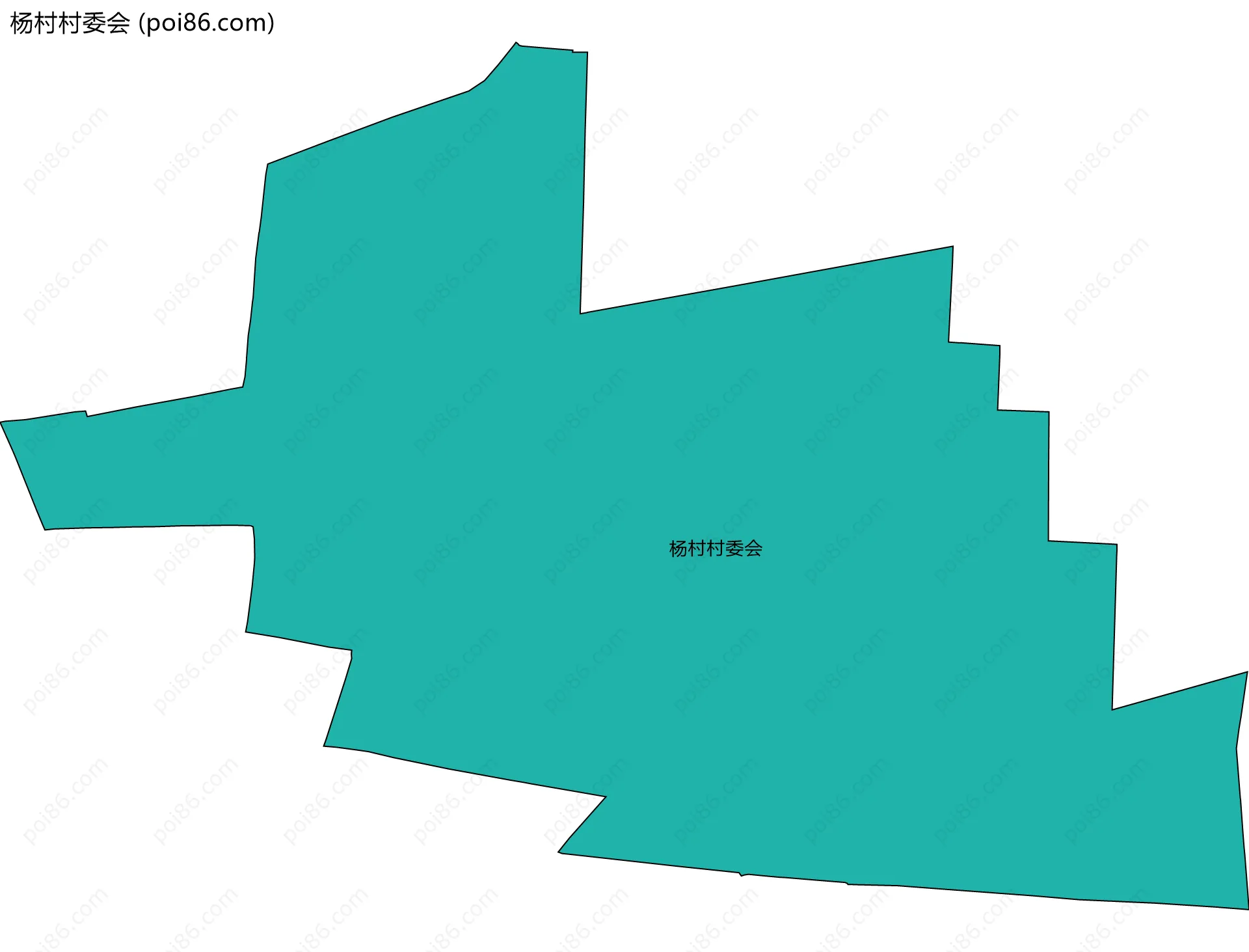 杨村村委会边界地图