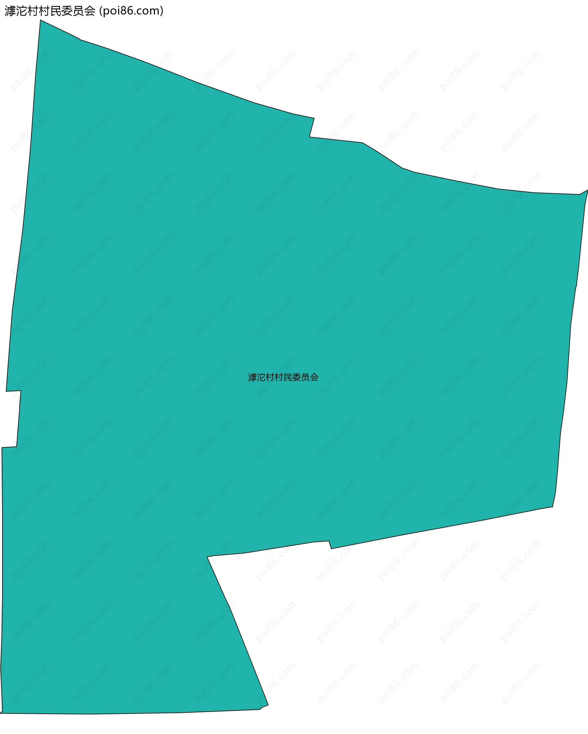 滹沱村村民委员会边界地图