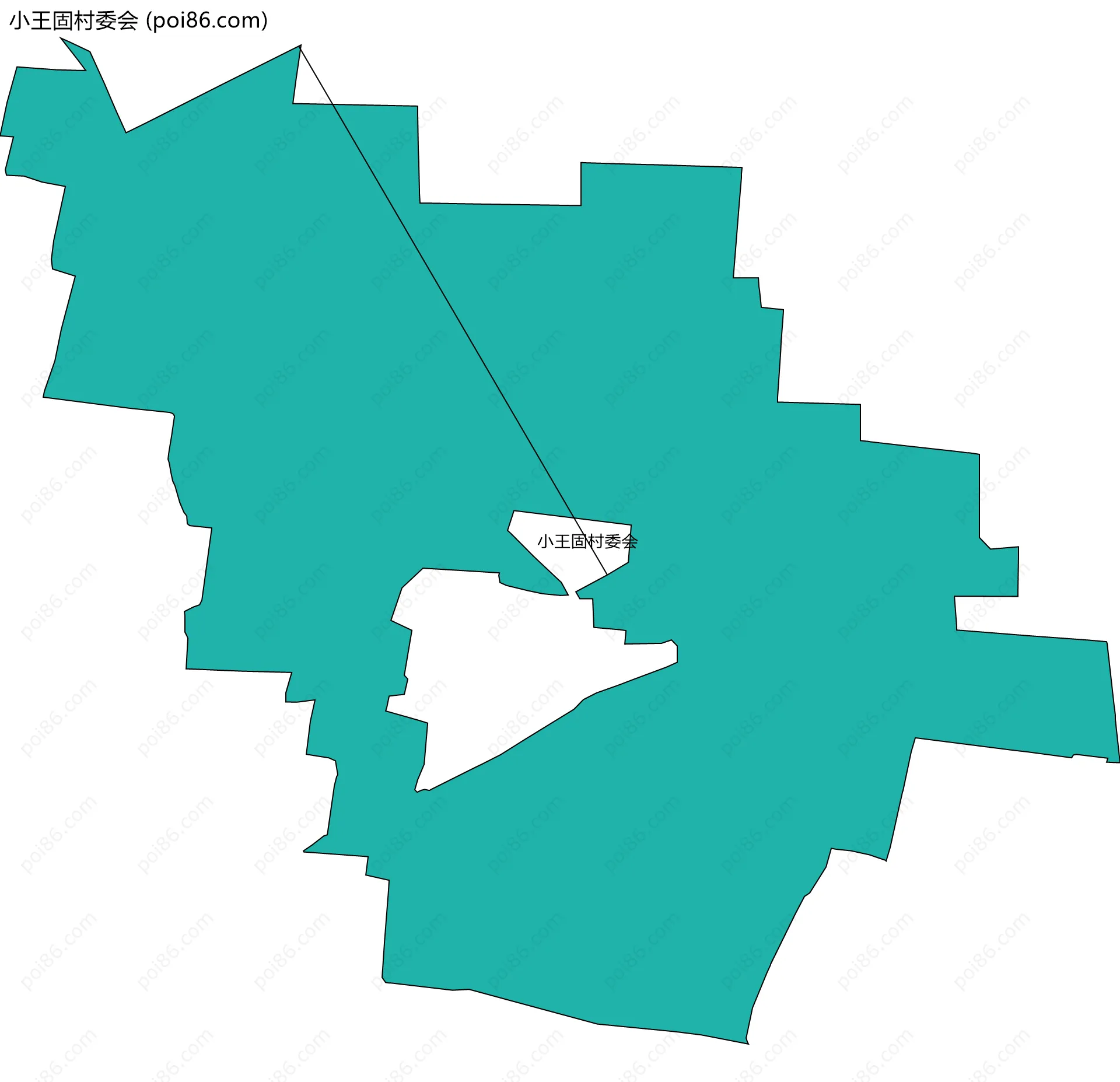 小王固村委会边界地图