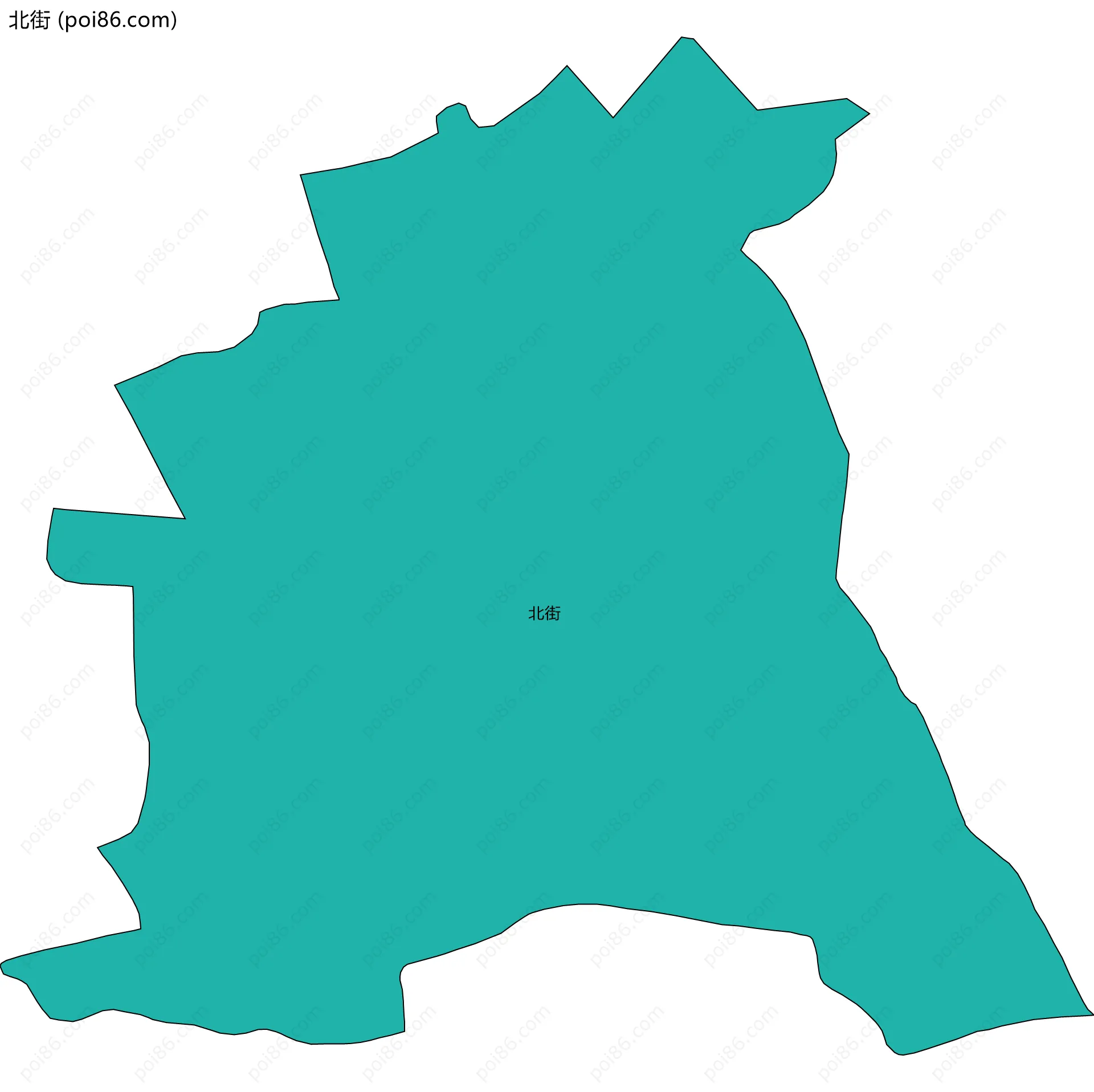北街边界地图