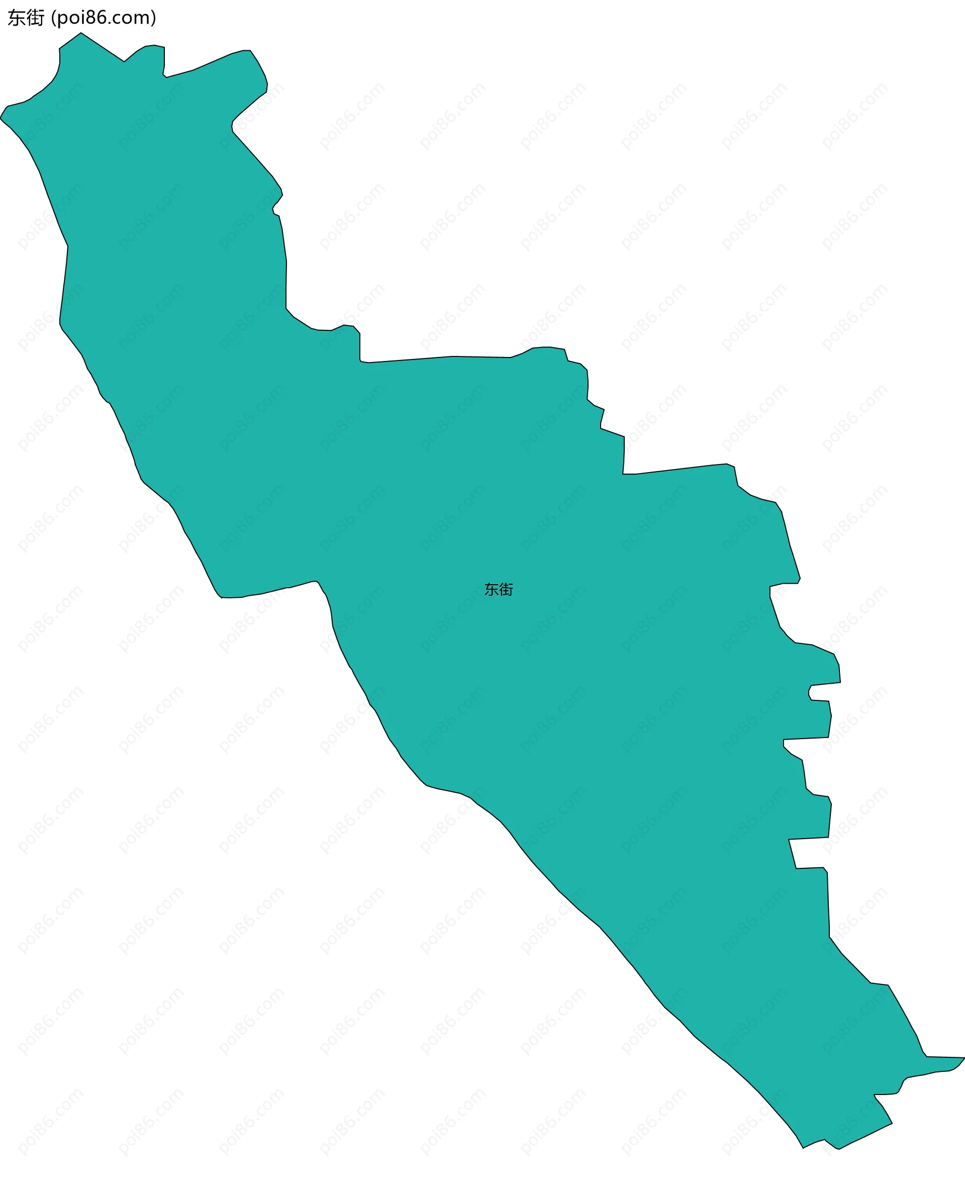 东街边界地图