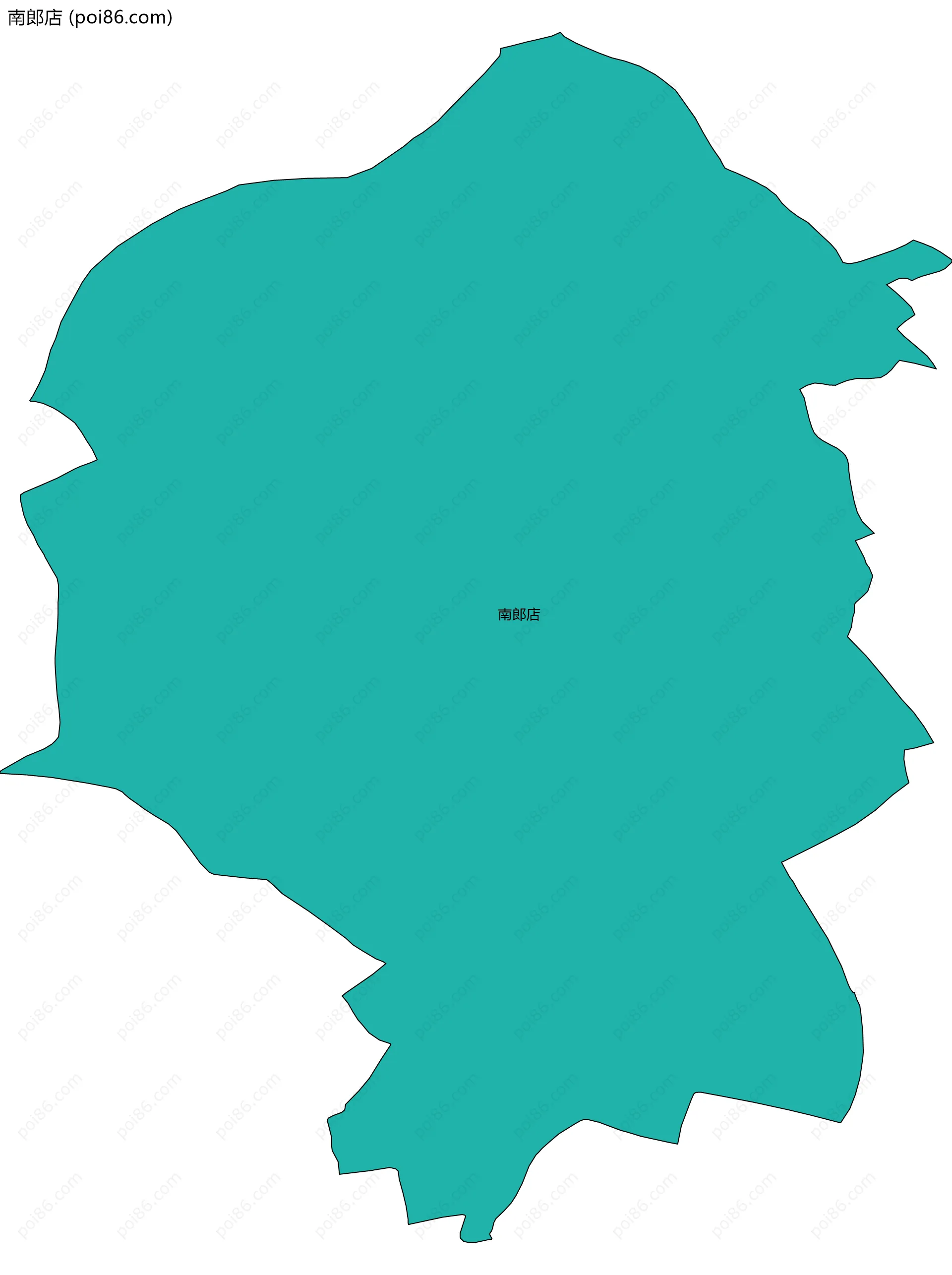 南郎店边界地图