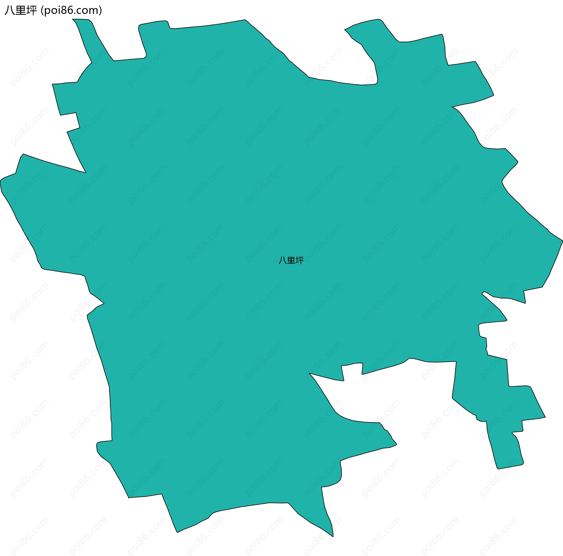 八里坪边界地图