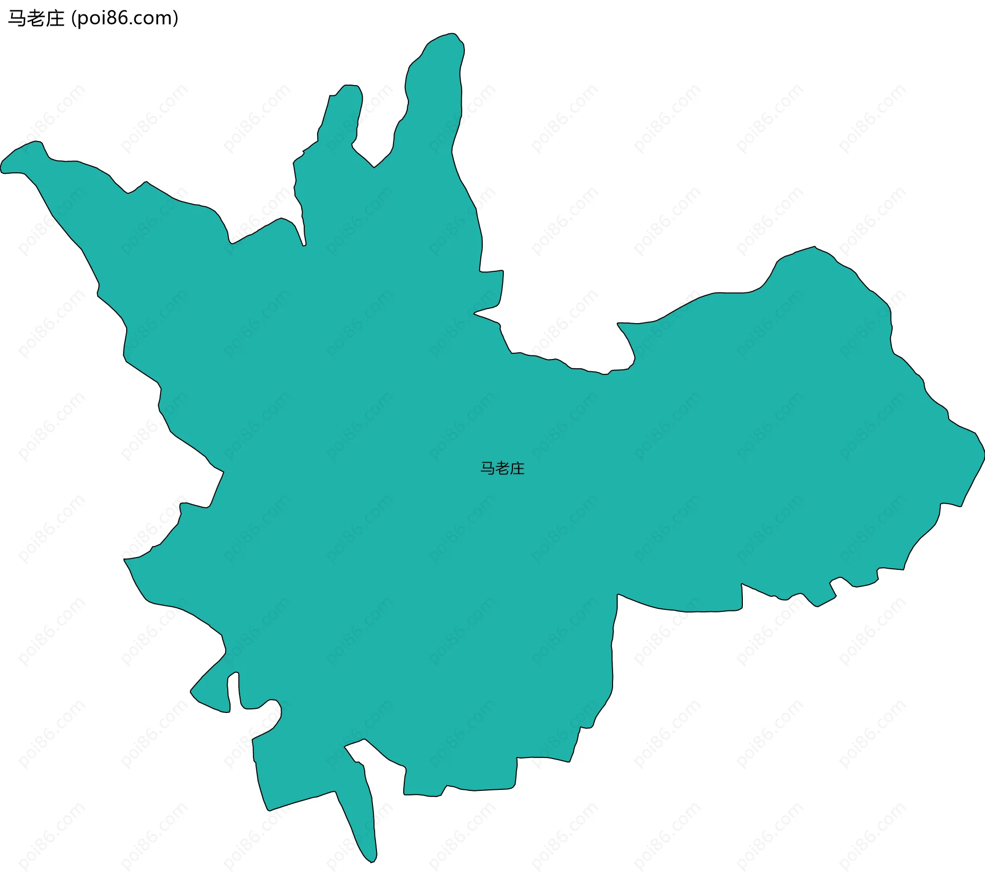 马老庄边界地图